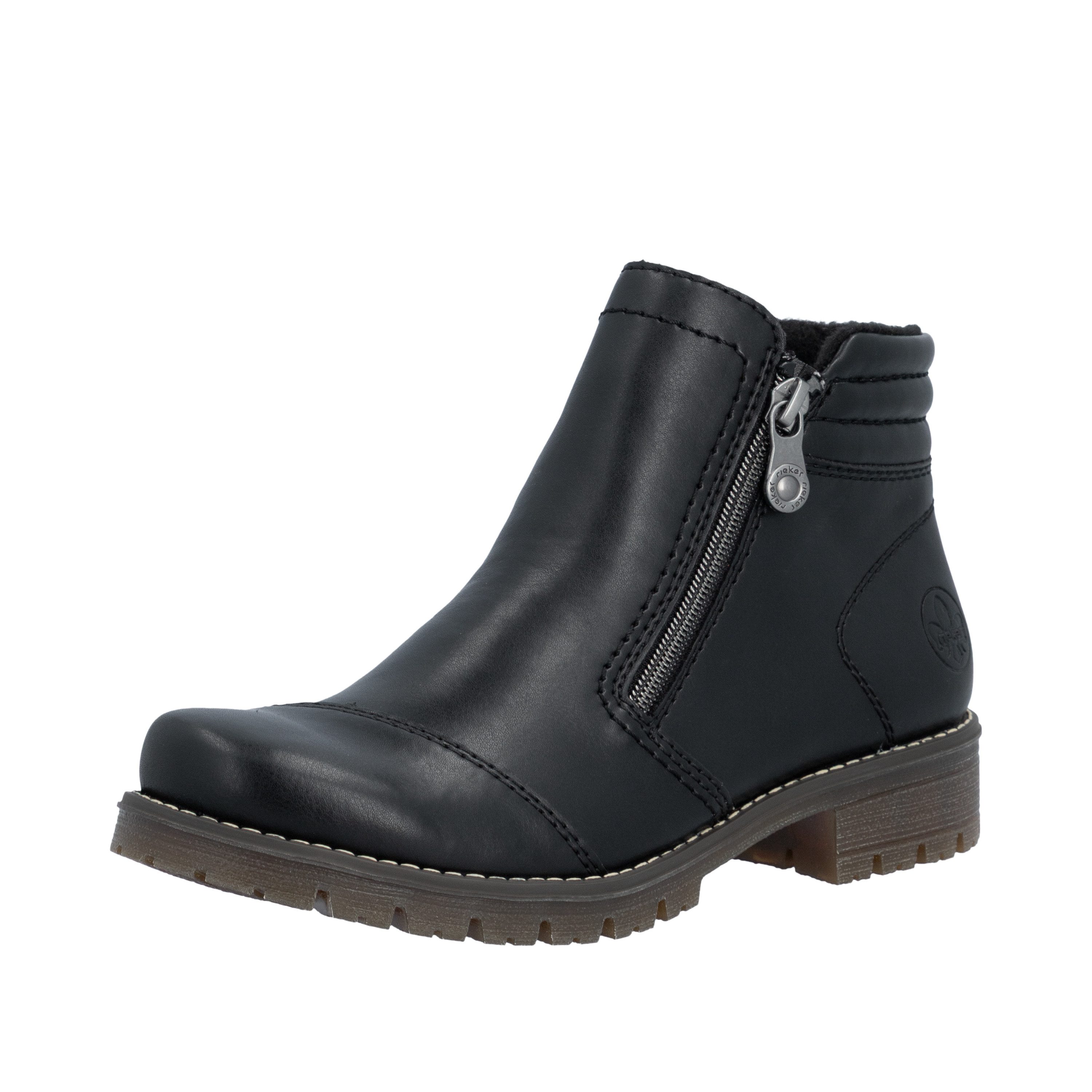Rieker Stiefelette Klassik-Boots, Casual-Stiefelette mit zwei Reißverschlüssen