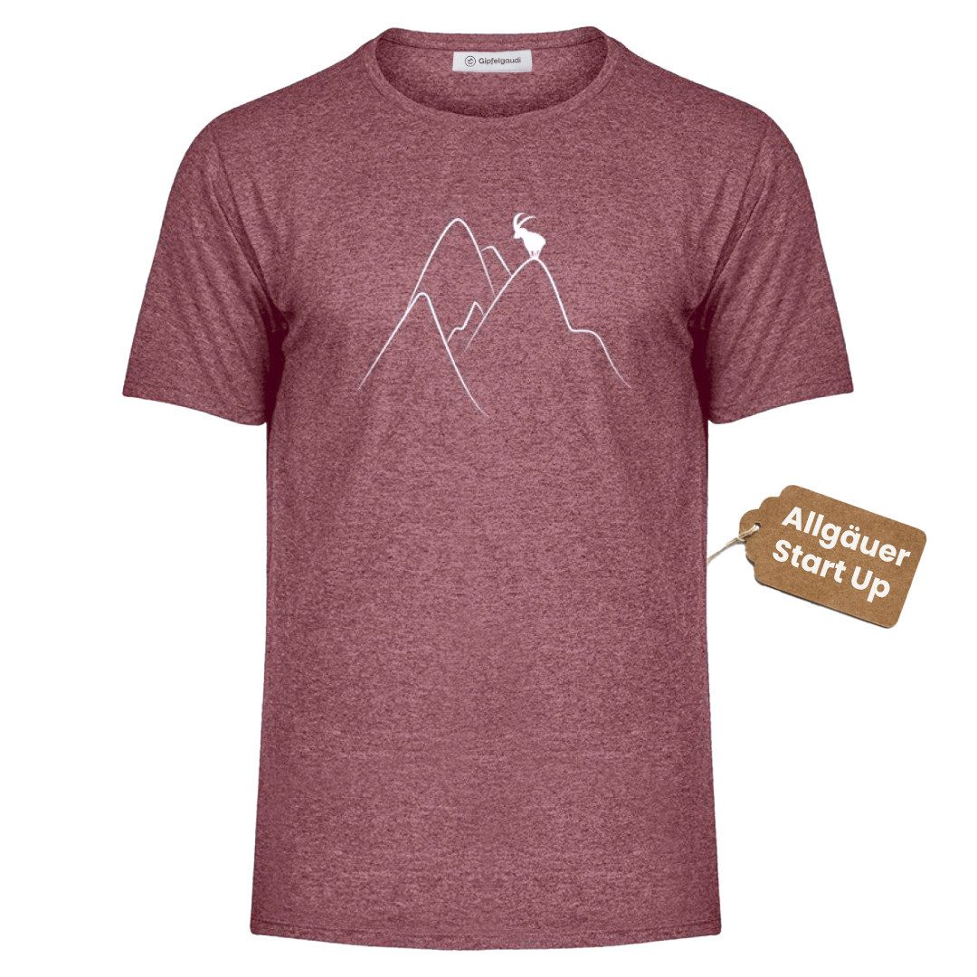 Gipfelgaudi Funktionsshirt Bergsehnsucht Funktionsshirt Männer