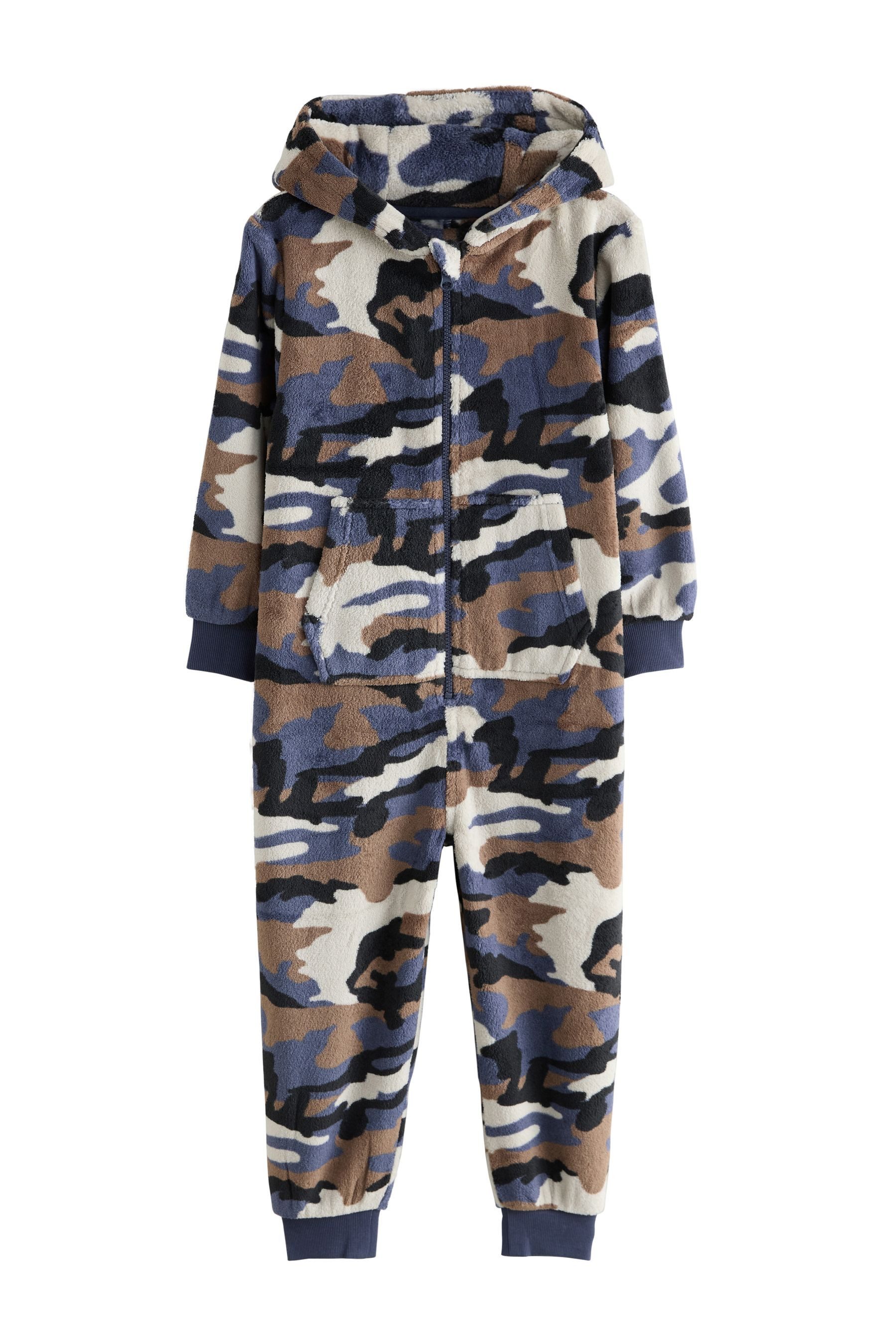 Schlafoverall Einteiler aus Fleece