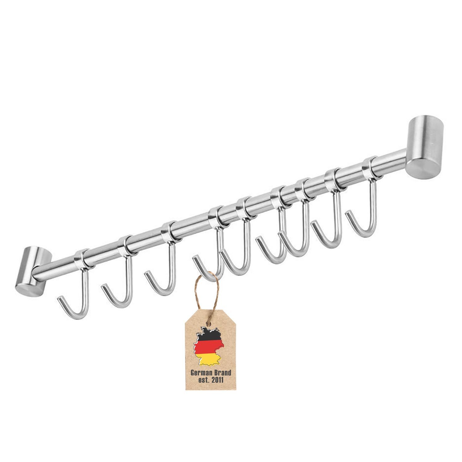 Intirilife Hakenleiste, (1 St., 1x Küchenleiste inkl. Montagematerial), Küchenleiste Hängeleiste Hakenleiste Küchenutensilienhalter Reiling