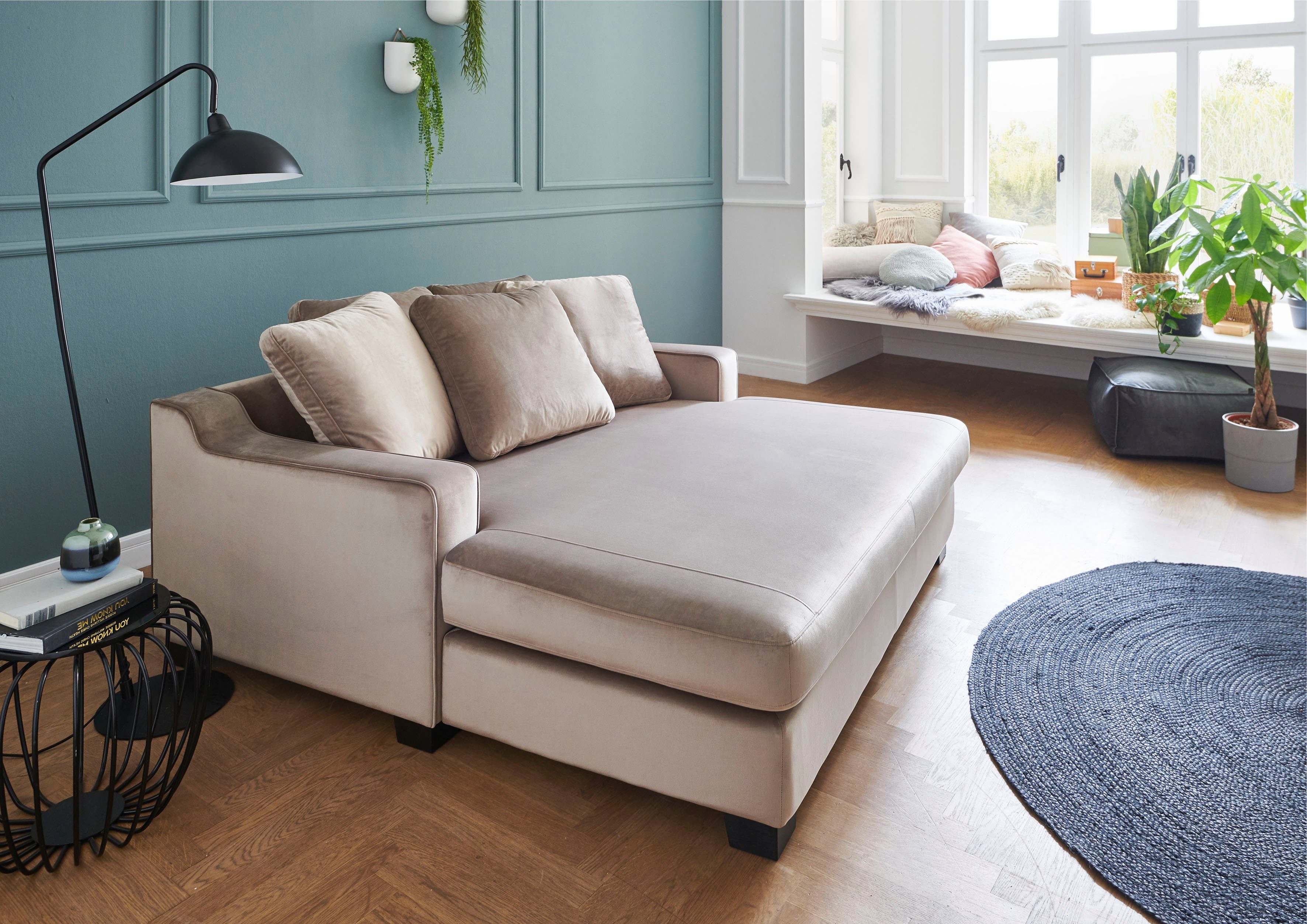 home collection inkl. Megasessel, Raum ATLANTIC Rückenkissen, XXL-Sessel Nobel, frei im stellbar Loveseat, 5