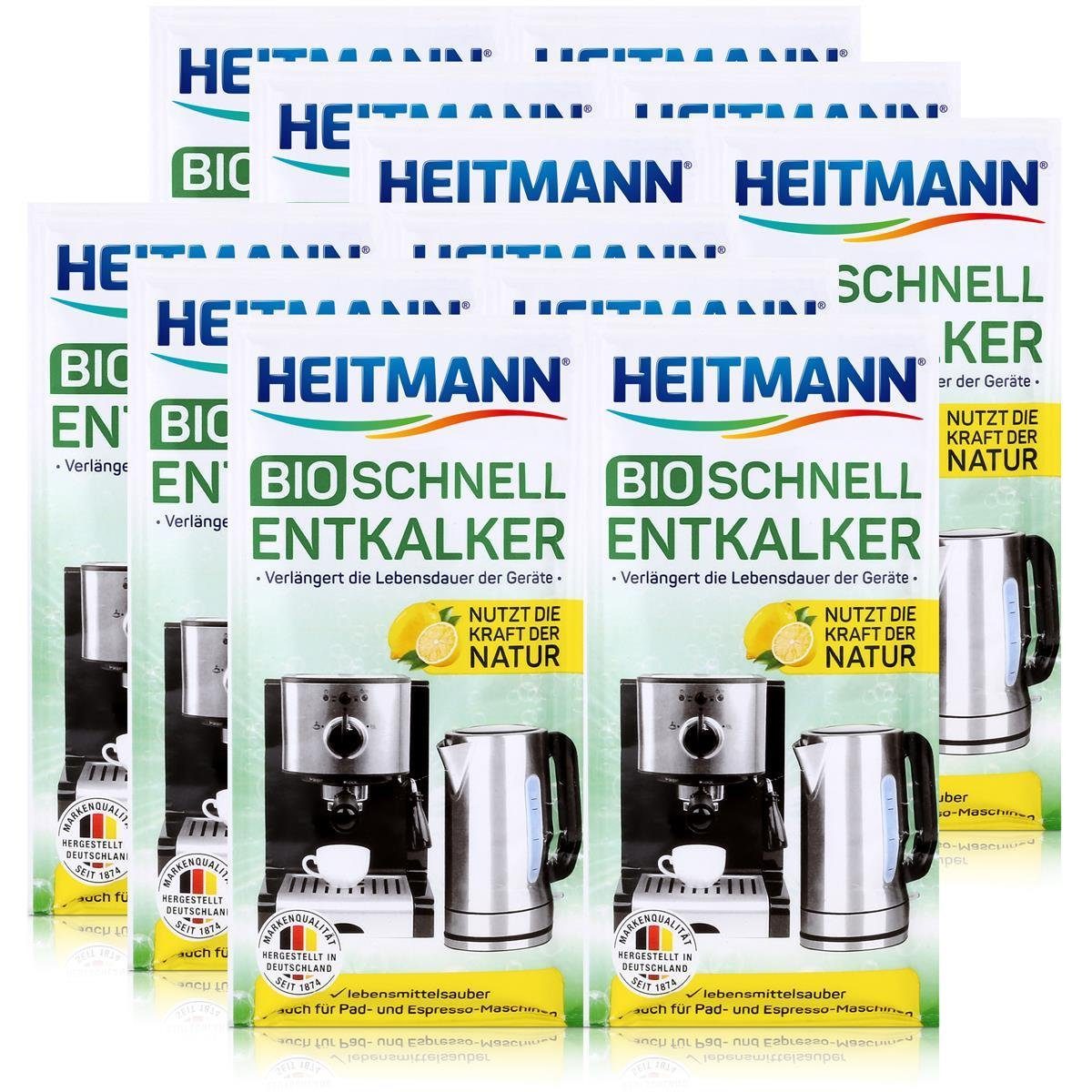 - Schnell-Entkalker Bio Entkalker Universalentkalker HEITMANN Heitmann Natürlicher 2x25g