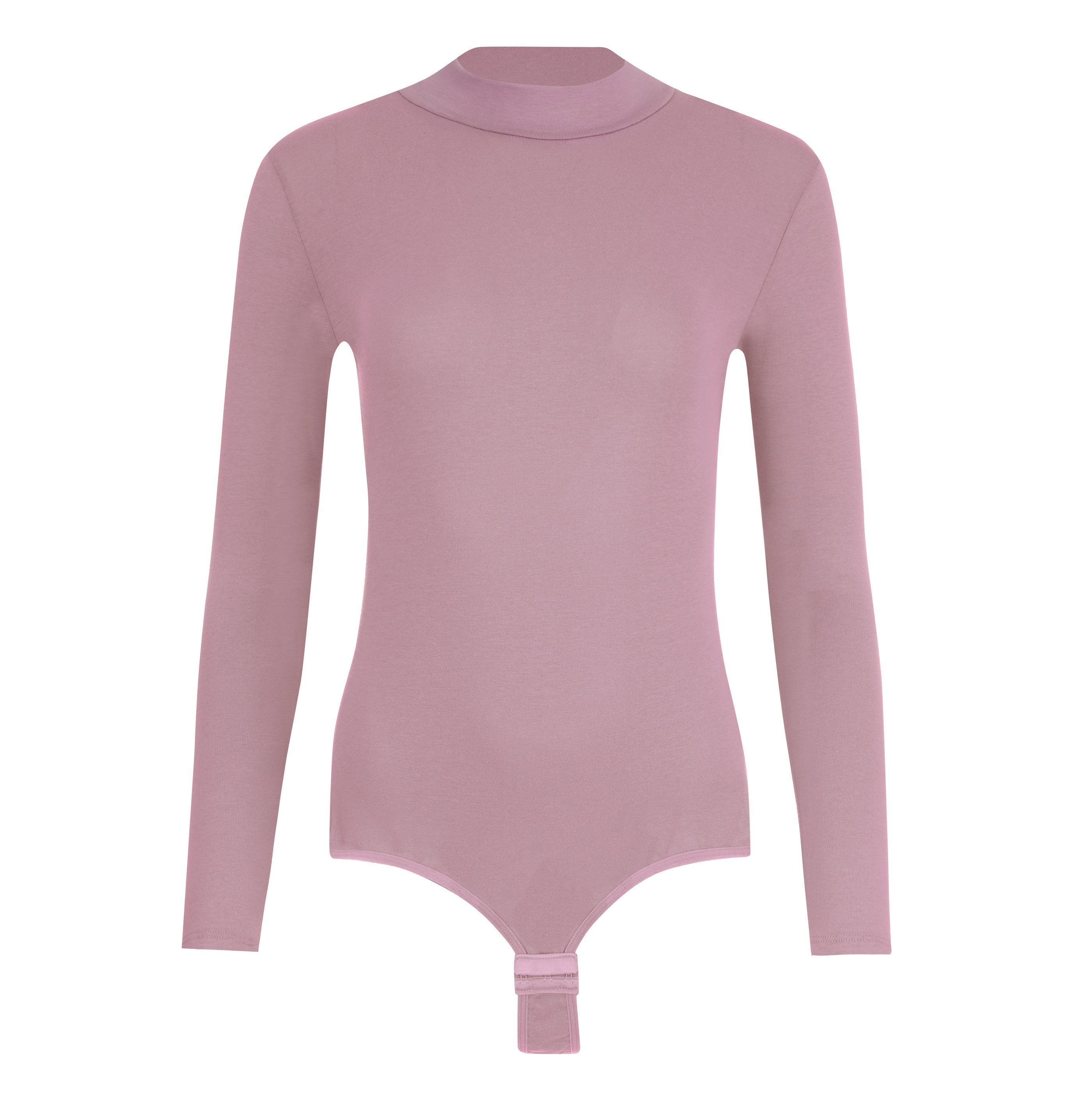 Evoni Stringbody Damen Bodysuit Langarm Halbkragen günstig online kaufen