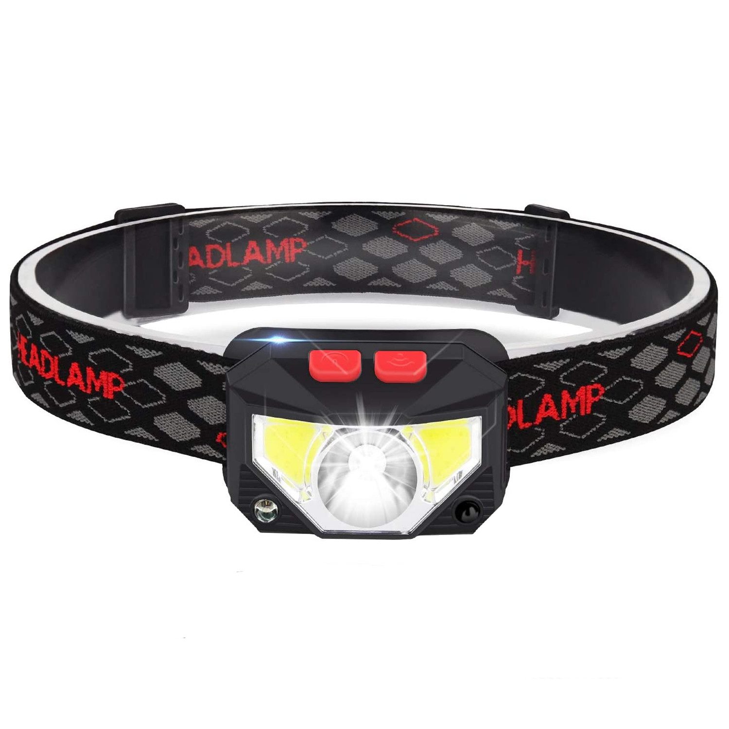 TUWENA LED Stirnlampe IPX4 Wasserdicht Kopflampe Superhell Einstellbare USB Wiederaufladbare (1-St)