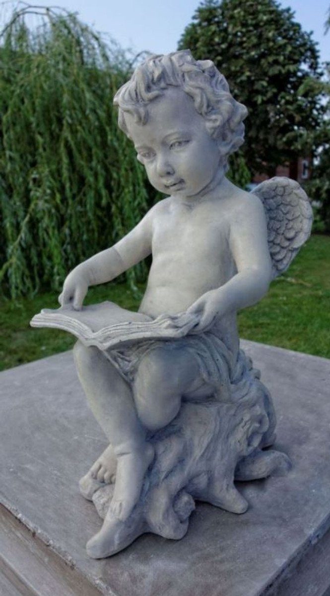 Jugendstil 40 Skulptur Figur cm Grau x Deko Padrino mit Garten - Engel Skulptur H. Buch Casa 18