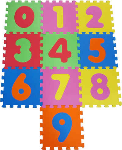 Knorrtoys® Puzzle Zahlen, 10 Puzzleteile, Puzzlematte, Bodenpuzzle