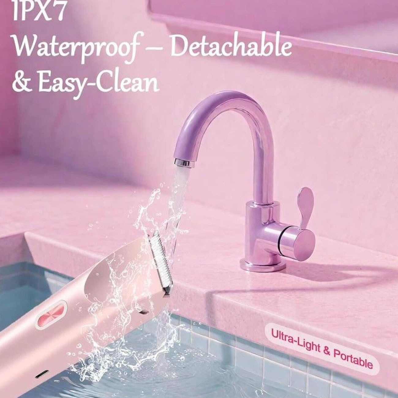 FELIXLEO Beauty-Trimmer Bikini-Rasierer, 2-in-1-Doppelkopf-Bikini-Trimmer & Körperrasierer