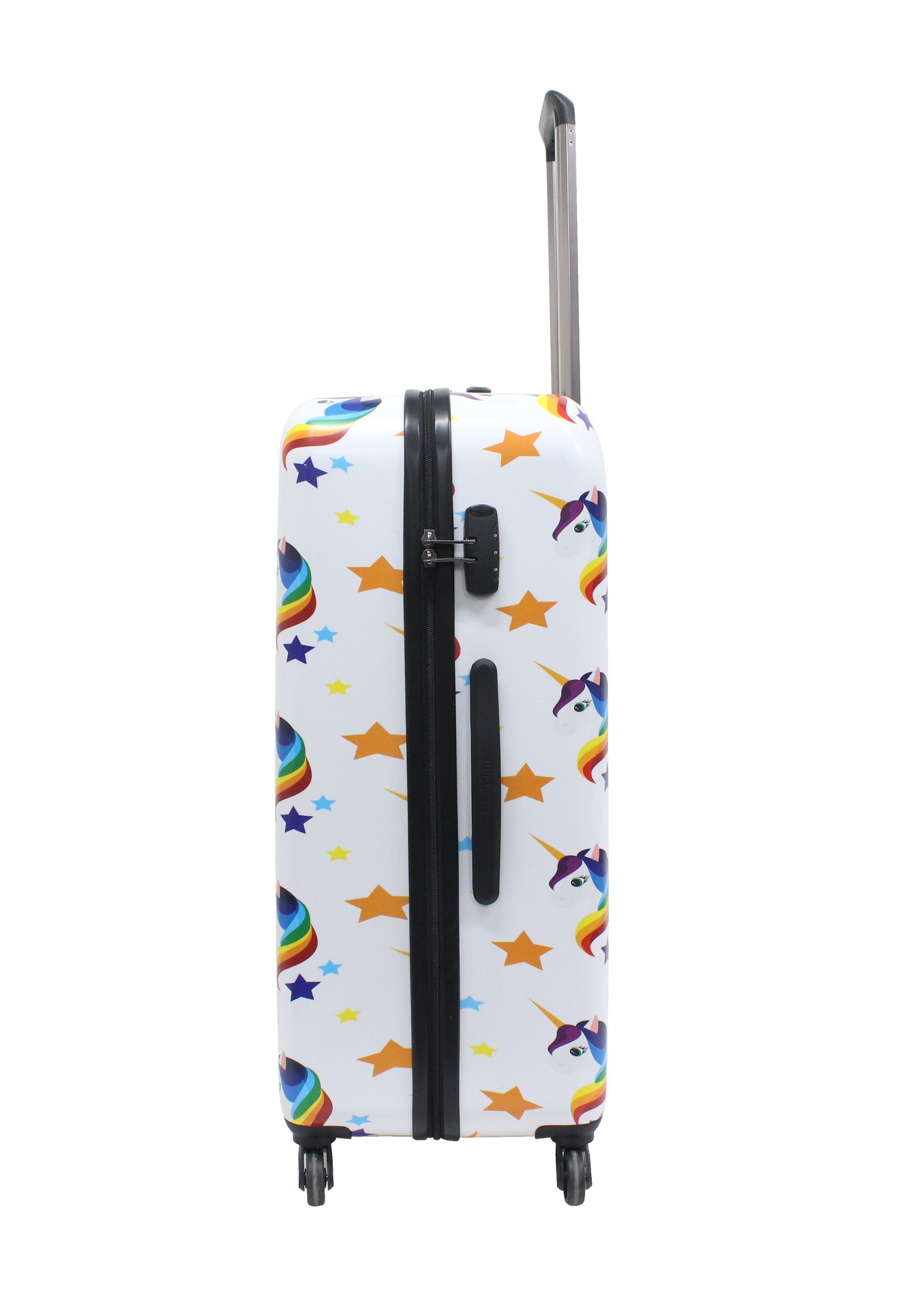 Saxoline® Koffer Unicorn, praktischem mit Zahlenschloss