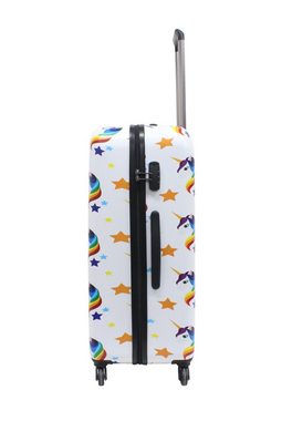 Saxoline® Koffer Unicorn, mit praktischem Zahlenschloss