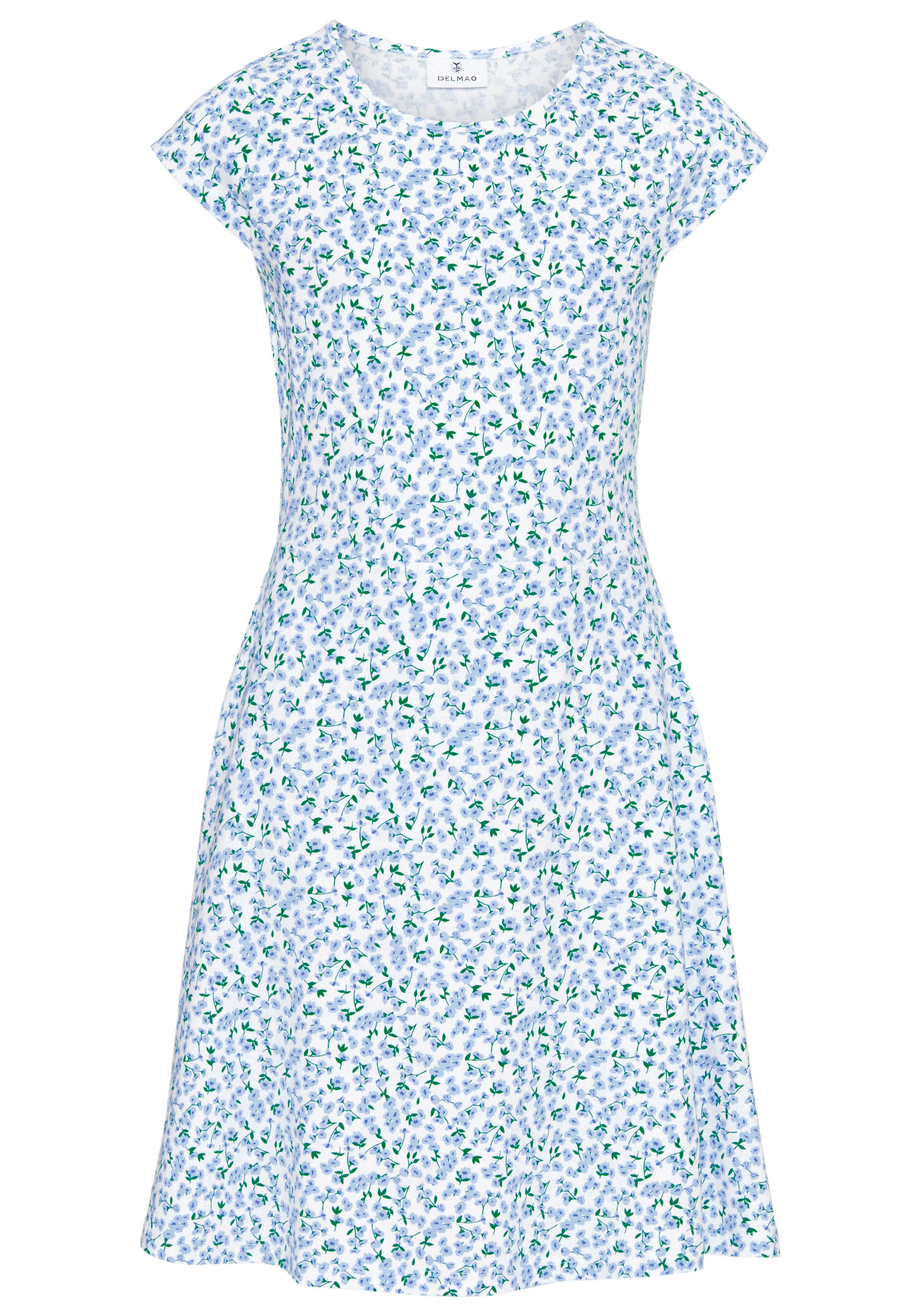 Jerseykleid Skaterkleid in Allover-Design