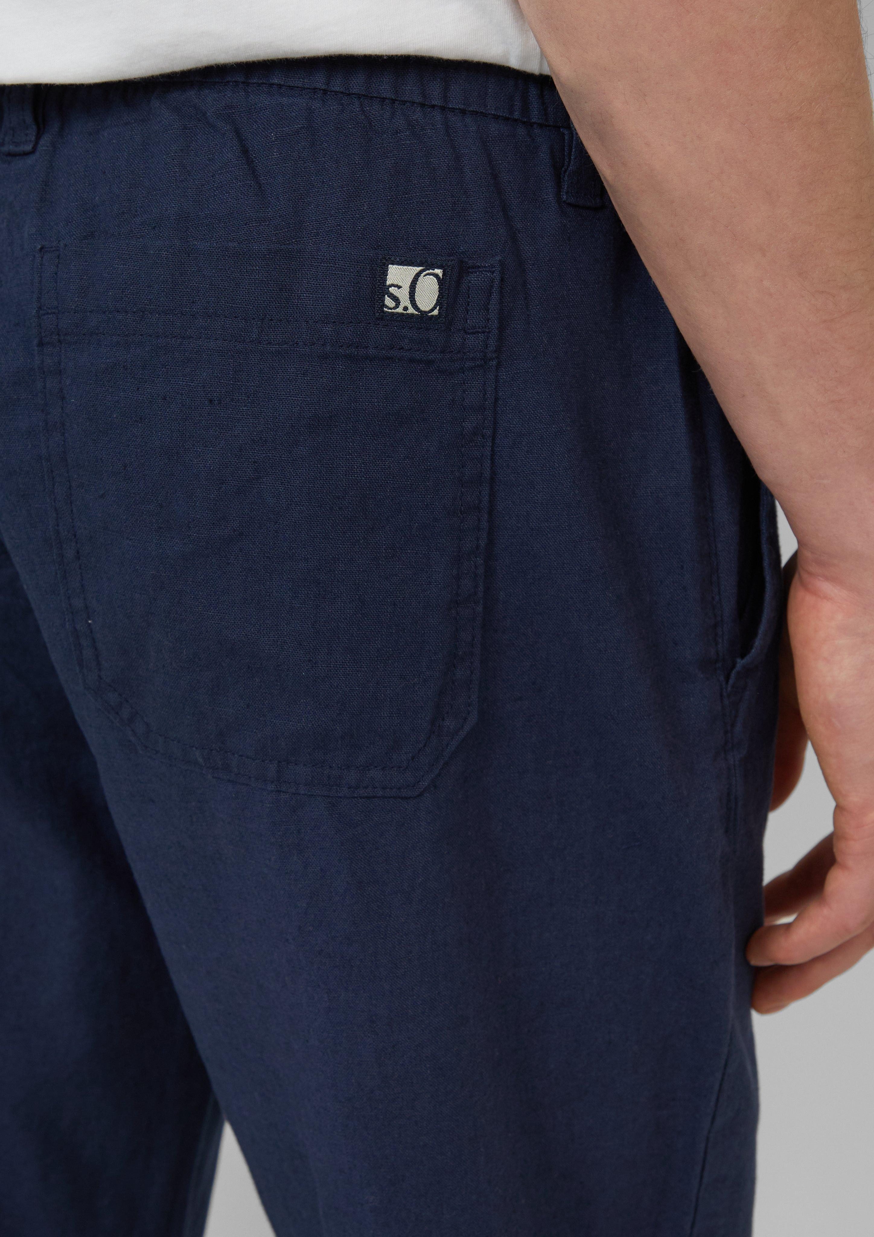 s.Oliver Stoffhose Detroit: Relaxed-Fit-Chino aus Leinenmix günstig online kaufen