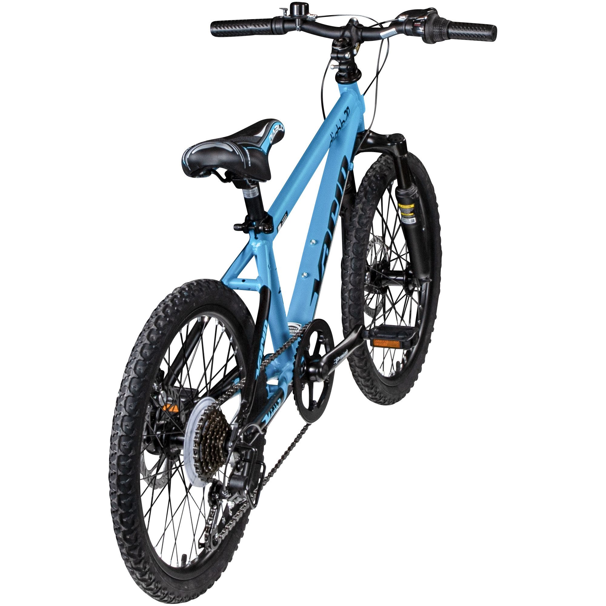 Vario Bikes Mountainbike XC DIABLO 20 DISK, 6 Gang Shimano TY21 Schaltwerk, Kettenschaltung, Mountainbike Kinderfahrrad ab 120 cm Fahrrad MTB Hardtail