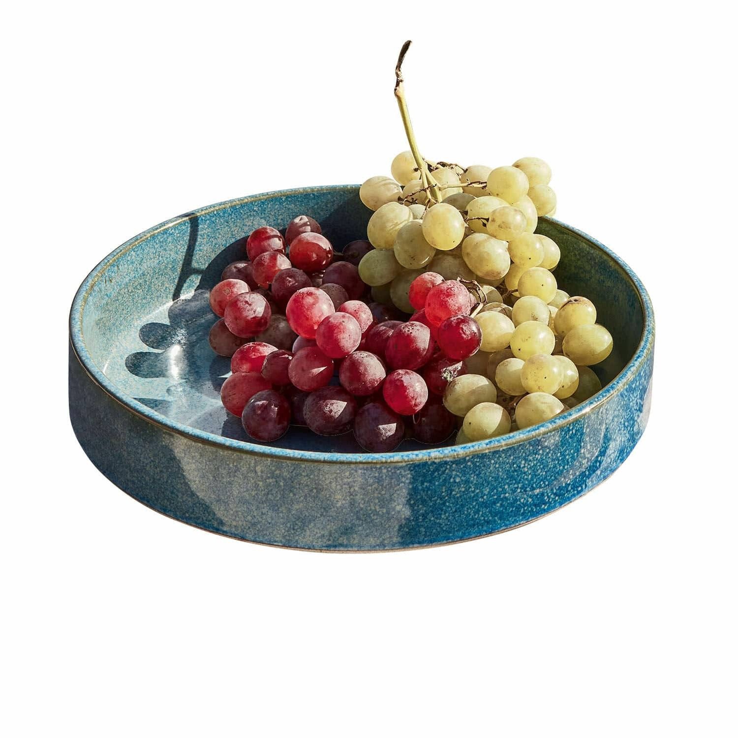 Mirabeau Geschirr-Set Salatschüssel Darney blau, Steinzeug