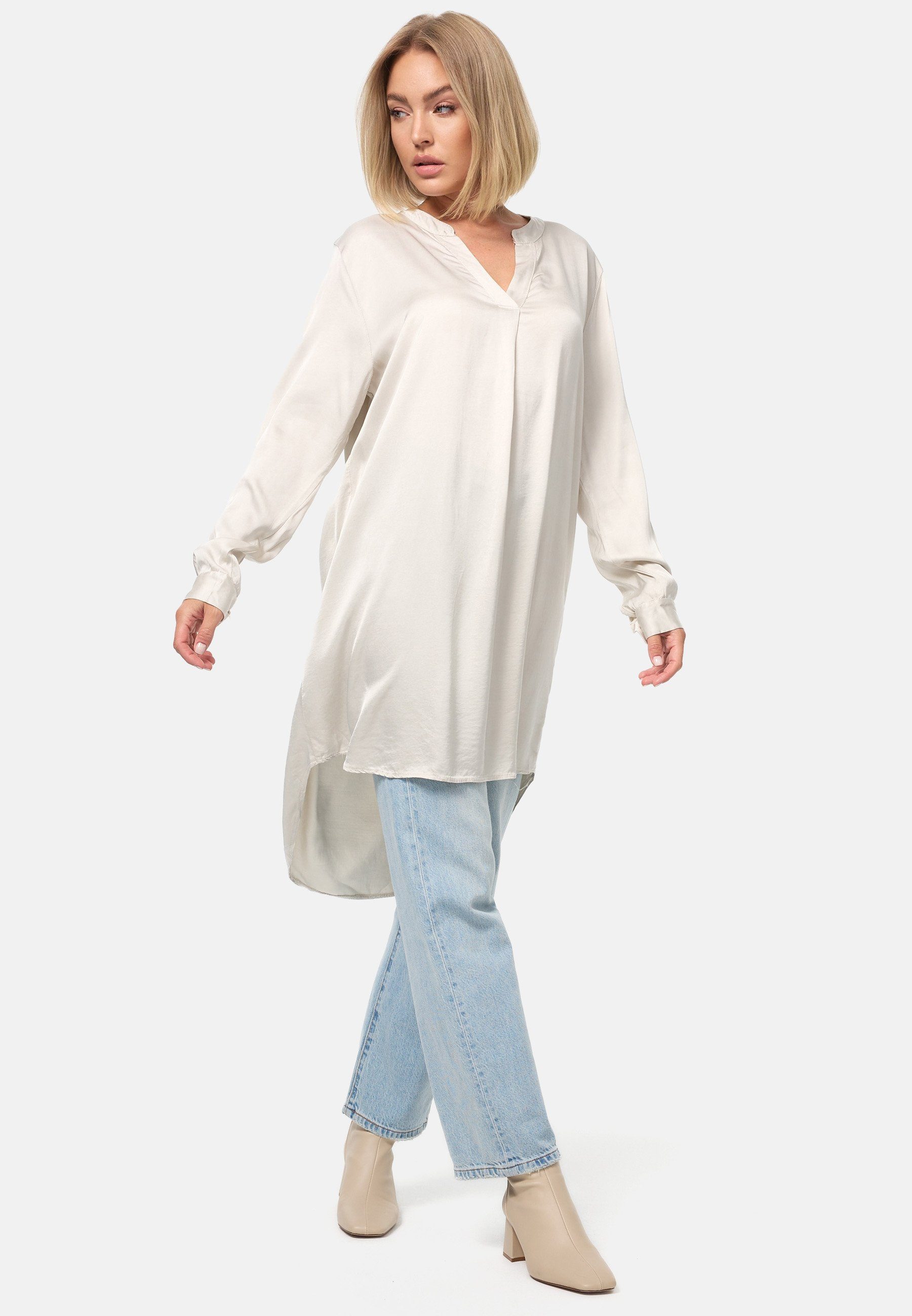 PM SELECTED Longbluse PM-07 (Elegante Satin günstig online kaufen
