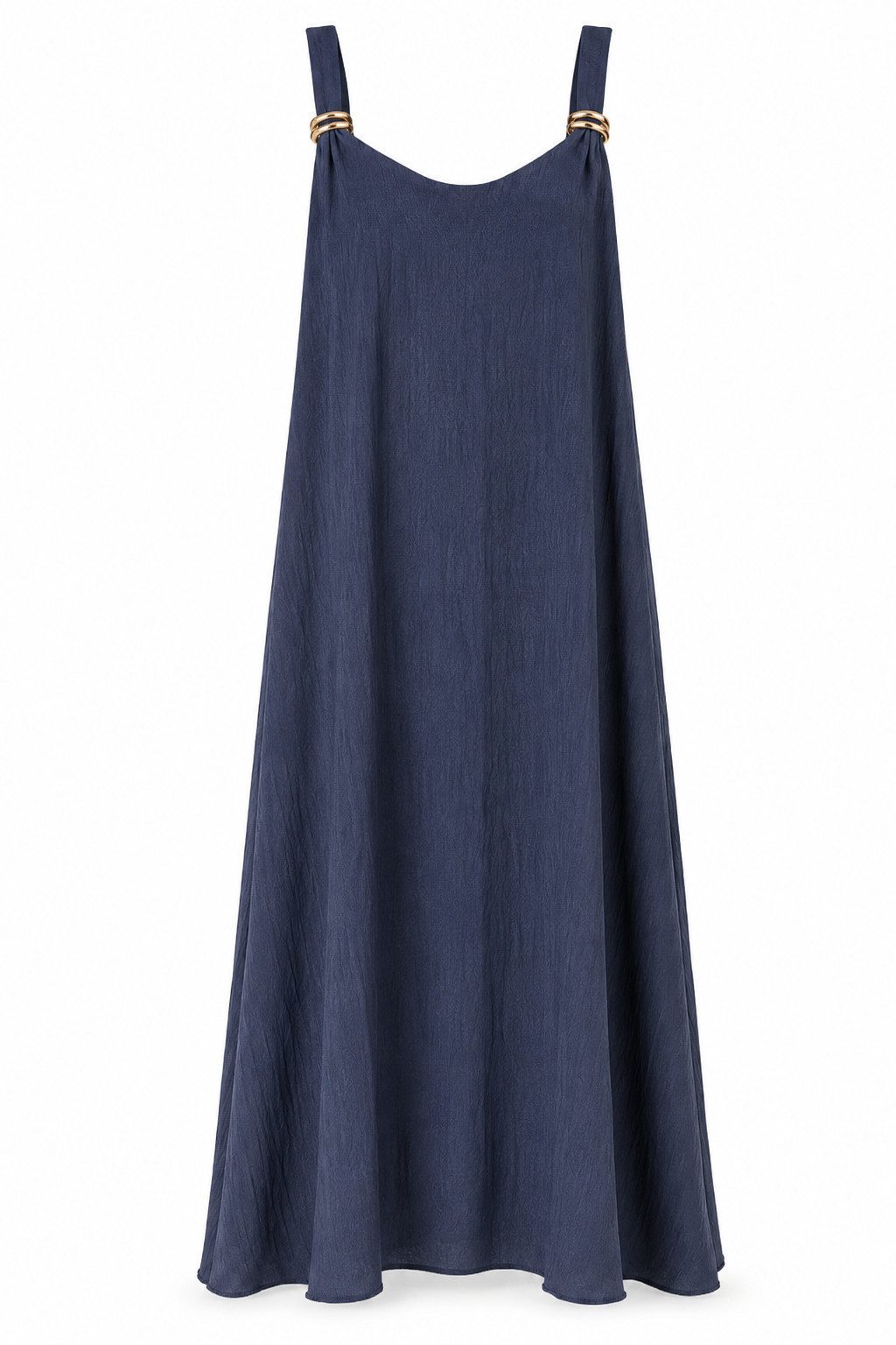 ITALY VIBES Sommerkleid - luftiges A-Linien Kleid mit Deko-Schließen - Damen Kleid ONE SIZE - passend für Größen M bis XL