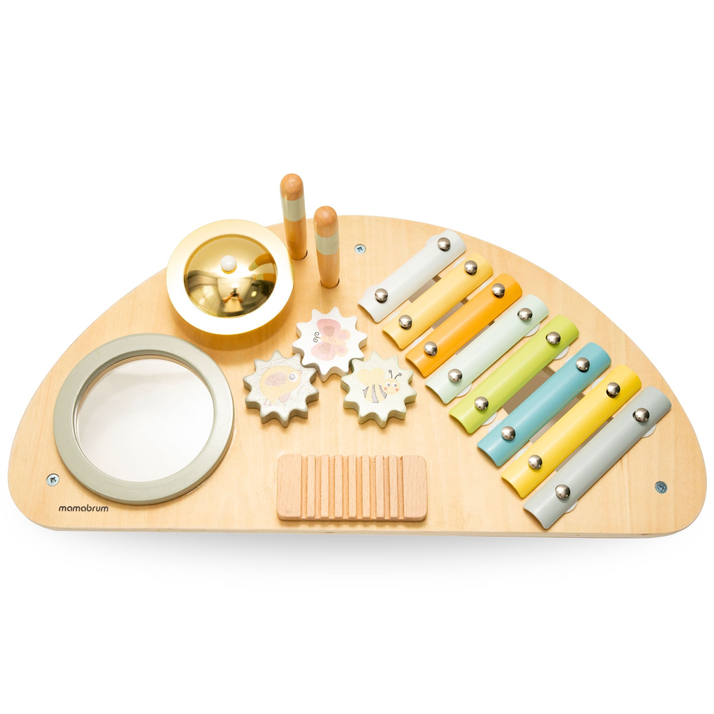 Mamabrum Spielzeug-Musikinstrument Mamabrum Holz Musikzentrum für Kinder