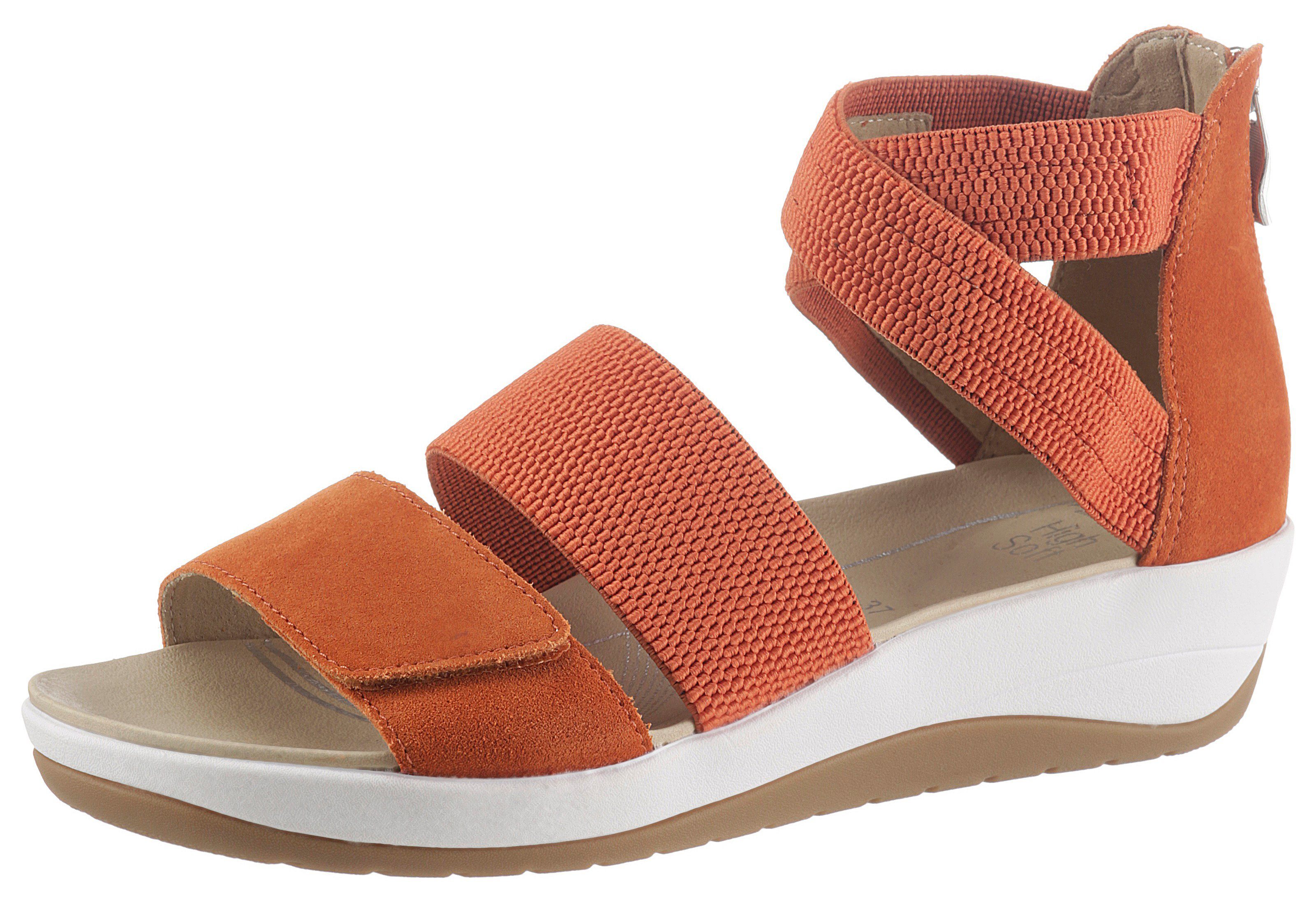 Ara »NAPOLI« Sandalette mit Fersen-Reißverschluss, H-Weite online kaufen |  OTTO