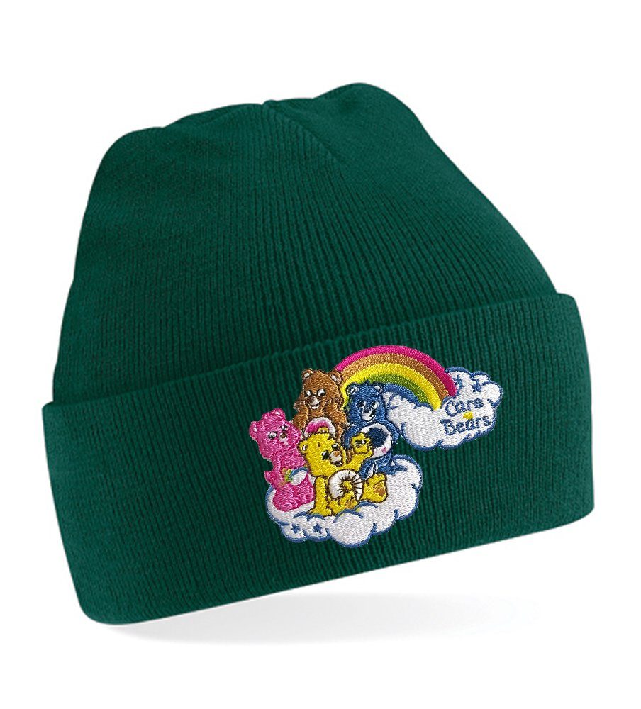 Care Bears Unisex Flaschengrün Brownie Glücksbärchis Beanie Erwachsenen Blondie Stick Patch Mütze &