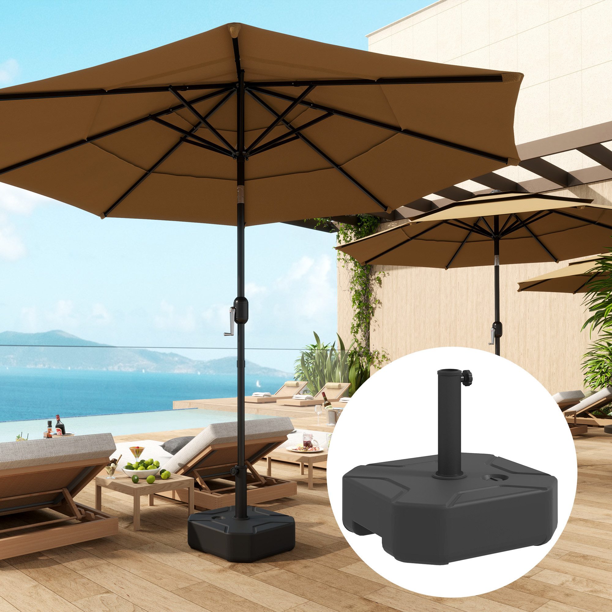Outsunny Schirmhalter bis 25 kg befüllbar, günstig online kaufen