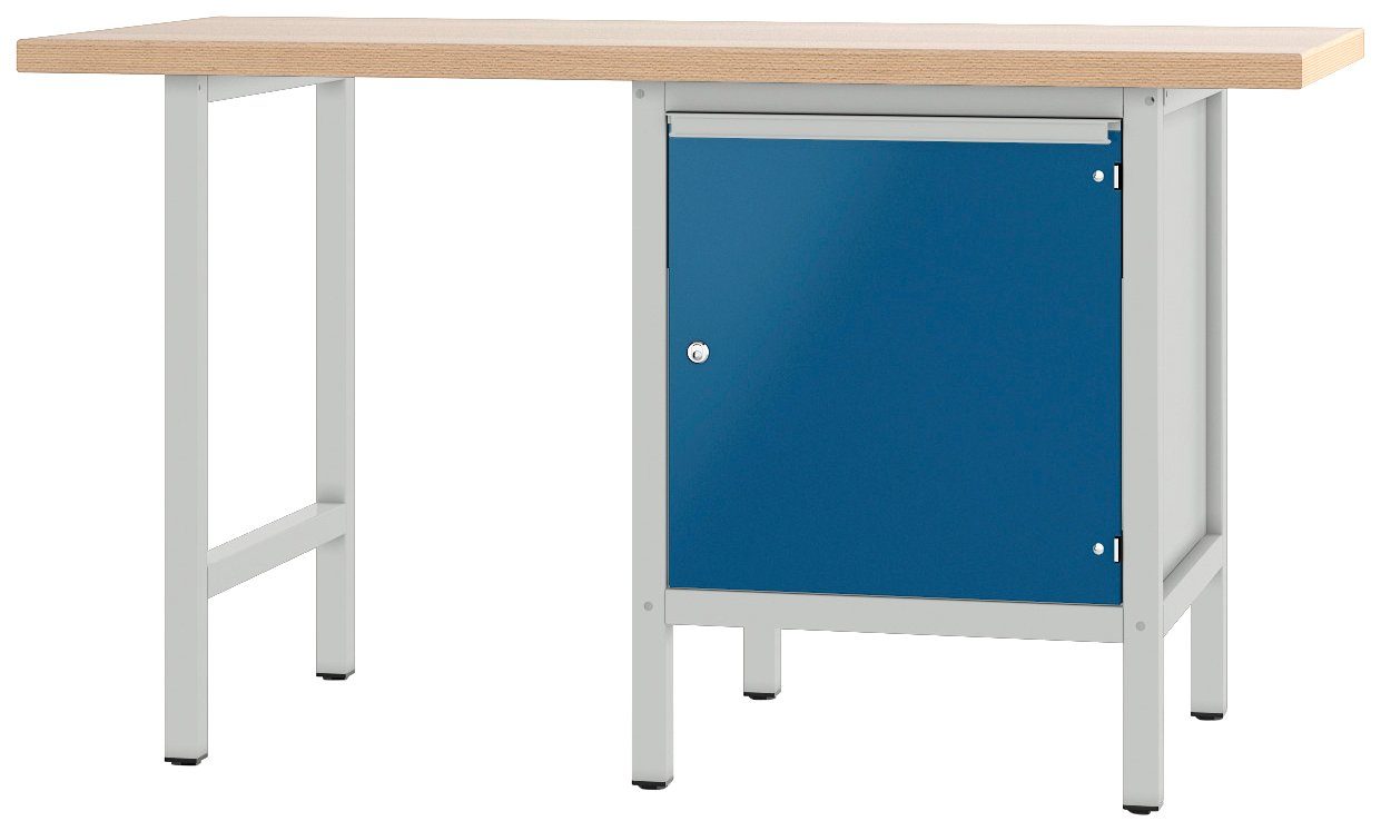 Höhe/Länge: 700.0.11 grau/blau PADOR 4, 85,5x150 cm Werkbank S