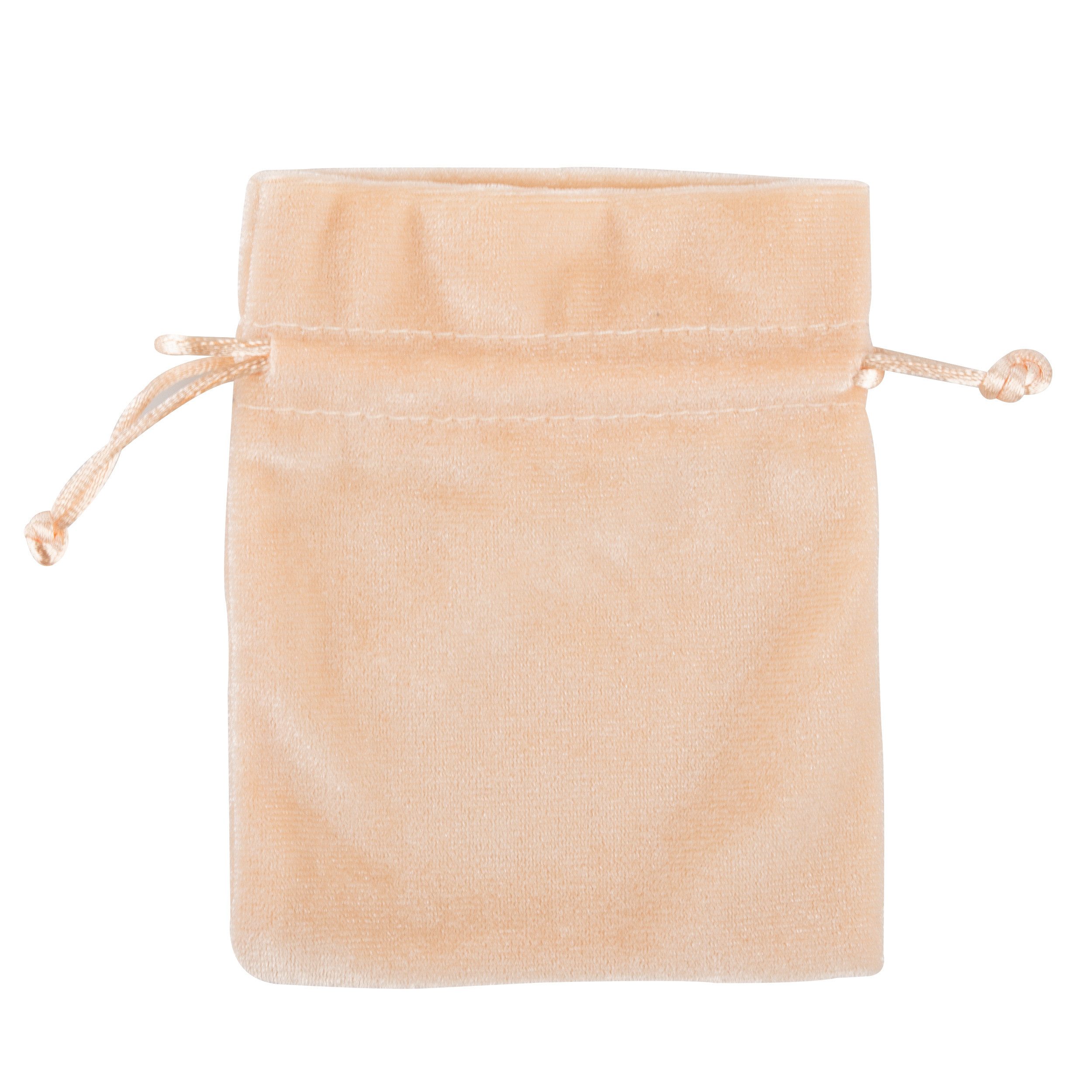 Idena Tragetasche Idena Stoffsäckchen aus Samt creme 10x13cm
