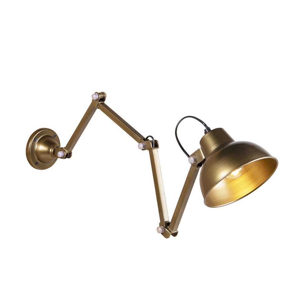Qazqa Wandleuchte Avon, ohne Leuchtmittel, Warmweiß, QAZQA Wand­leuchte, e27, Kupfer, Stahl, Industrie