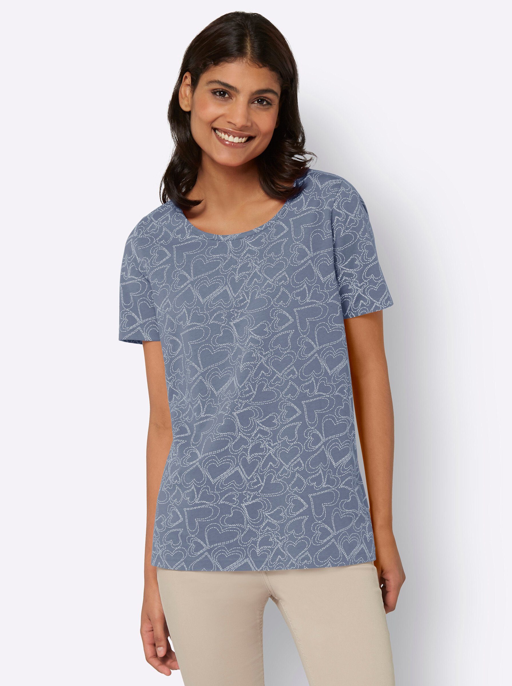 Sieh an! T-Shirt Druck-Shirt Kurzarm günstig online kaufen