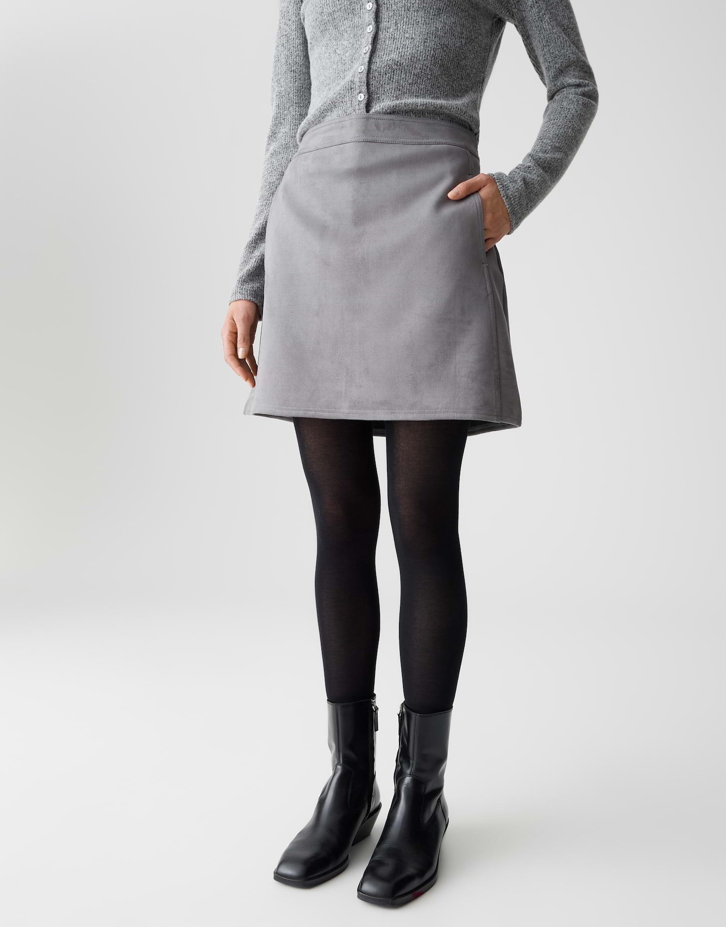 OPUS Lederrock RELVINA COZY in Veloursoptik günstig online kaufen