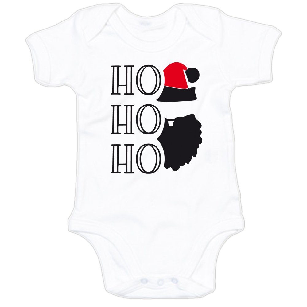 G-graphics Kurzarmbody Ho Ho Ho – Santa Clause Baby Body mit Spruch / Sprüche / Print / Motiv