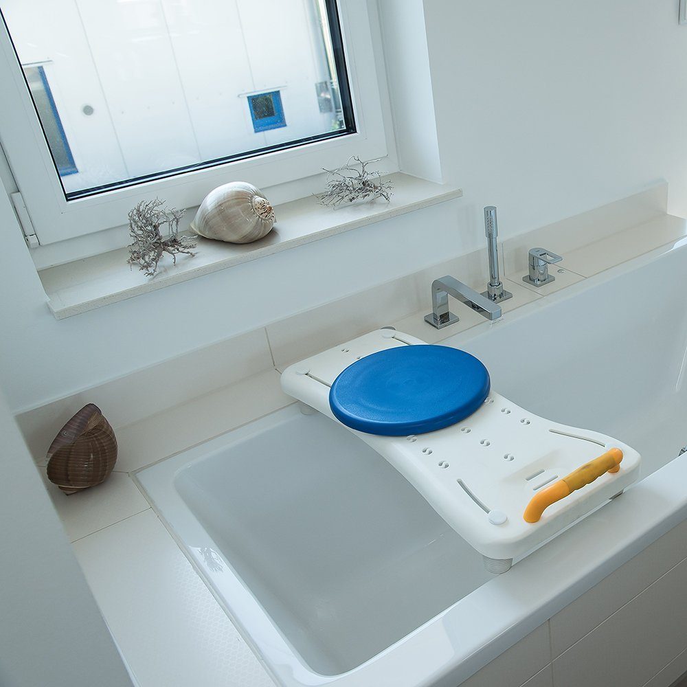 CARELINE Badewannentablett CareLine Badewannenbrett mit Drehscheibe