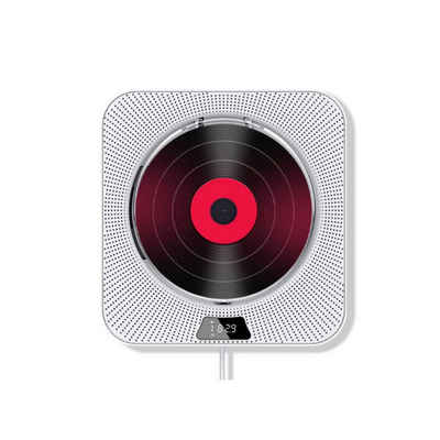 HIYORI Tragbarer CD-Player mit Bluetooth Kristallklarer Sound Stereo-CD Player