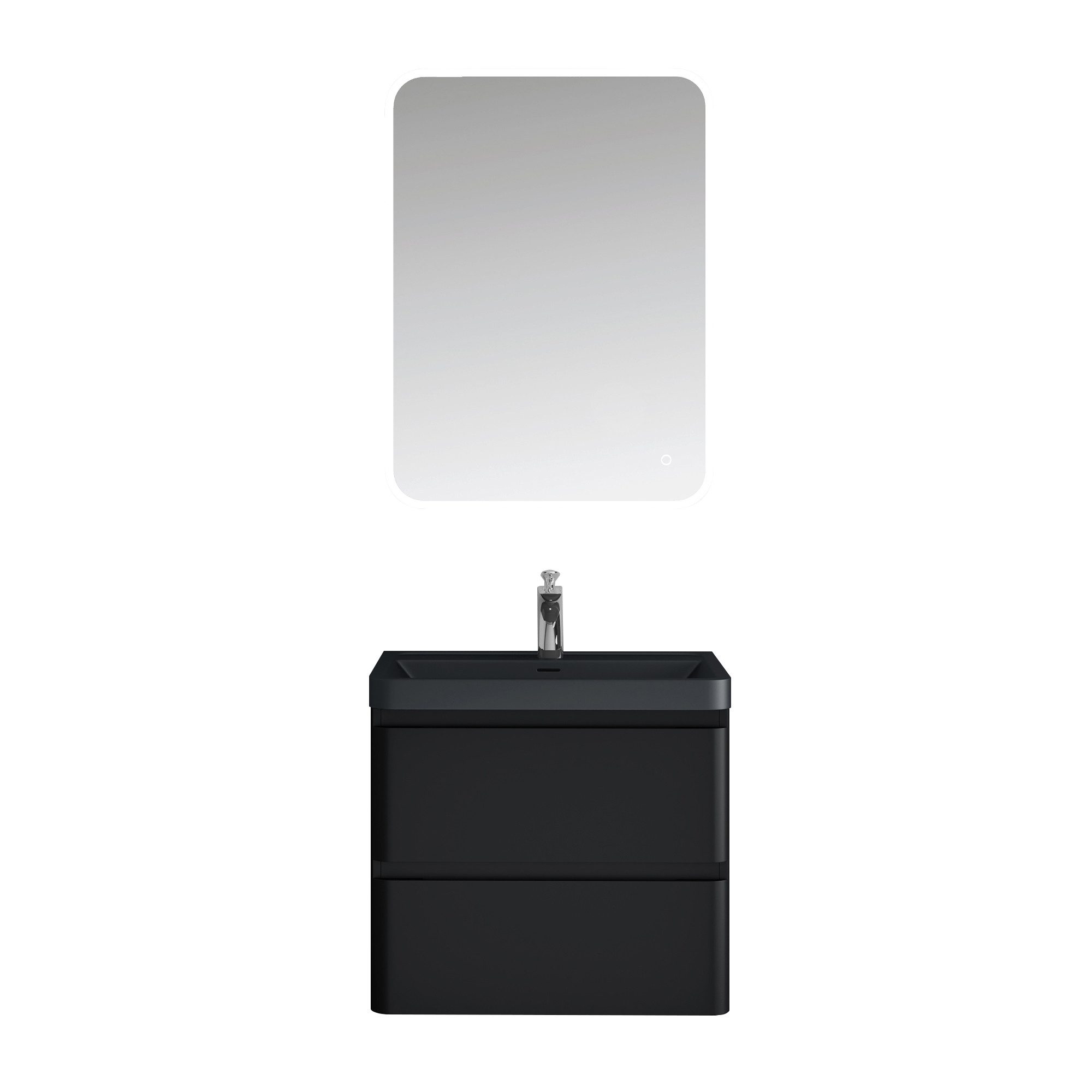 doporro Badmöbel-Set Mineraguss Waschbeckenunterschrank Badezimmer Soft-Clo günstig online kaufen