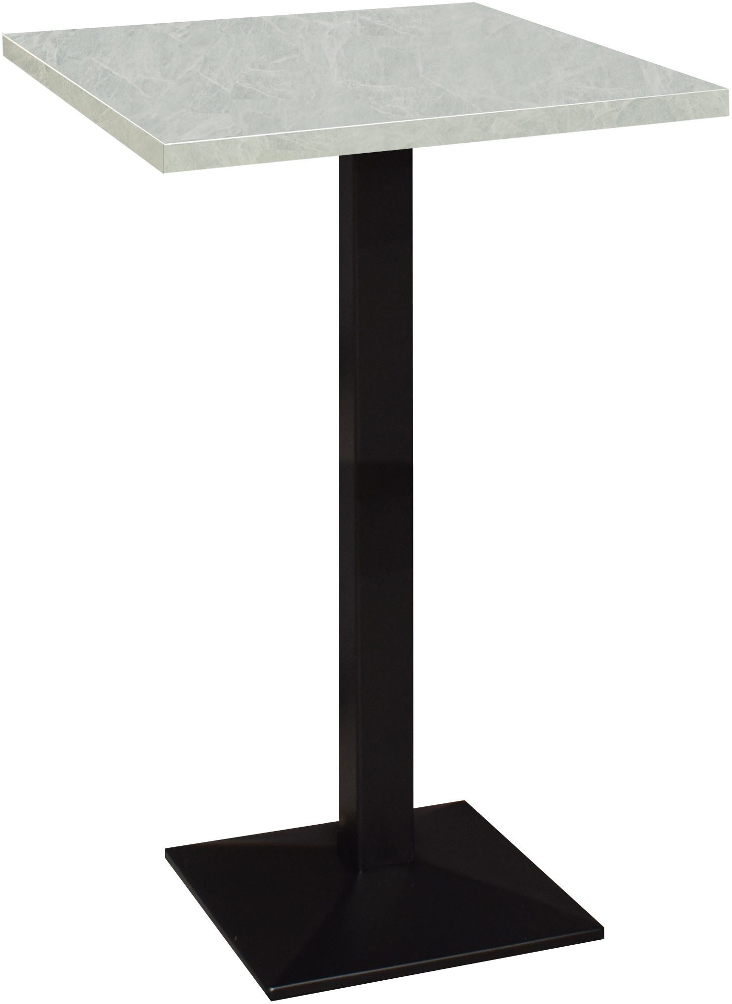 Mäusbacher Bistrotisch Big Bistro Metall, Quadrat-Säulengestell, eckige Platte BHT 70x105x70 cm