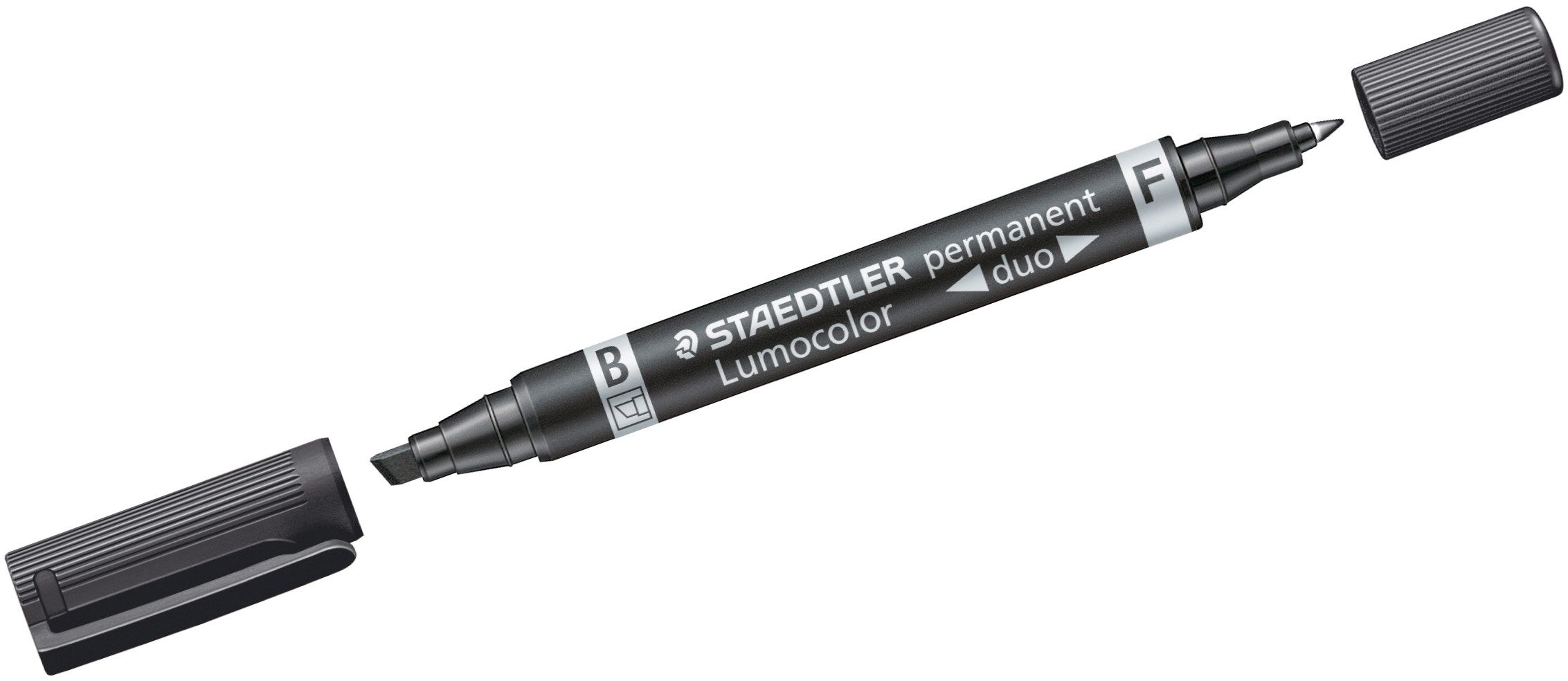 Permanentmarker Permanentmarker Lumocolor duo F/M schwarz