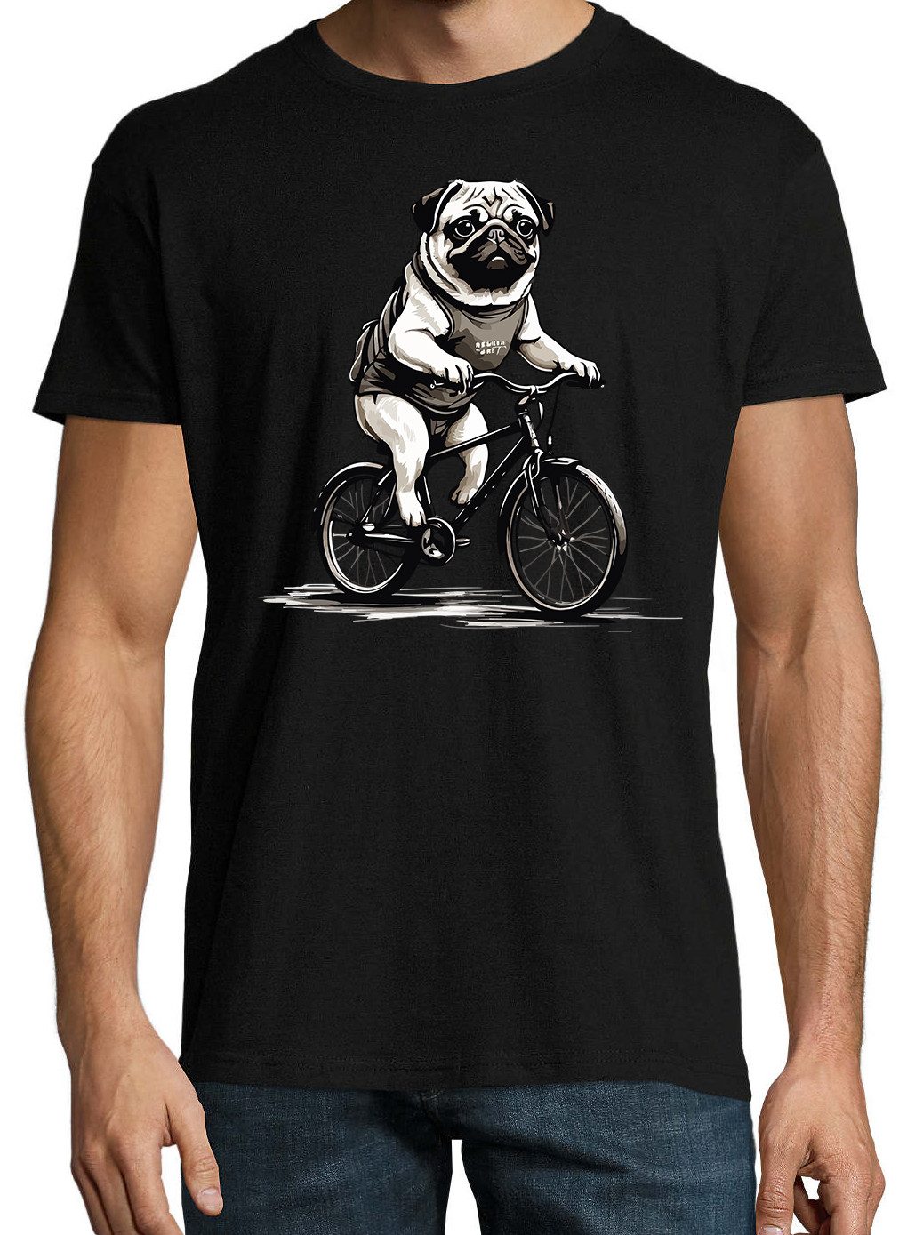 Youth Designz Print-Shirt Mops Fahrrad Herren günstig online kaufen