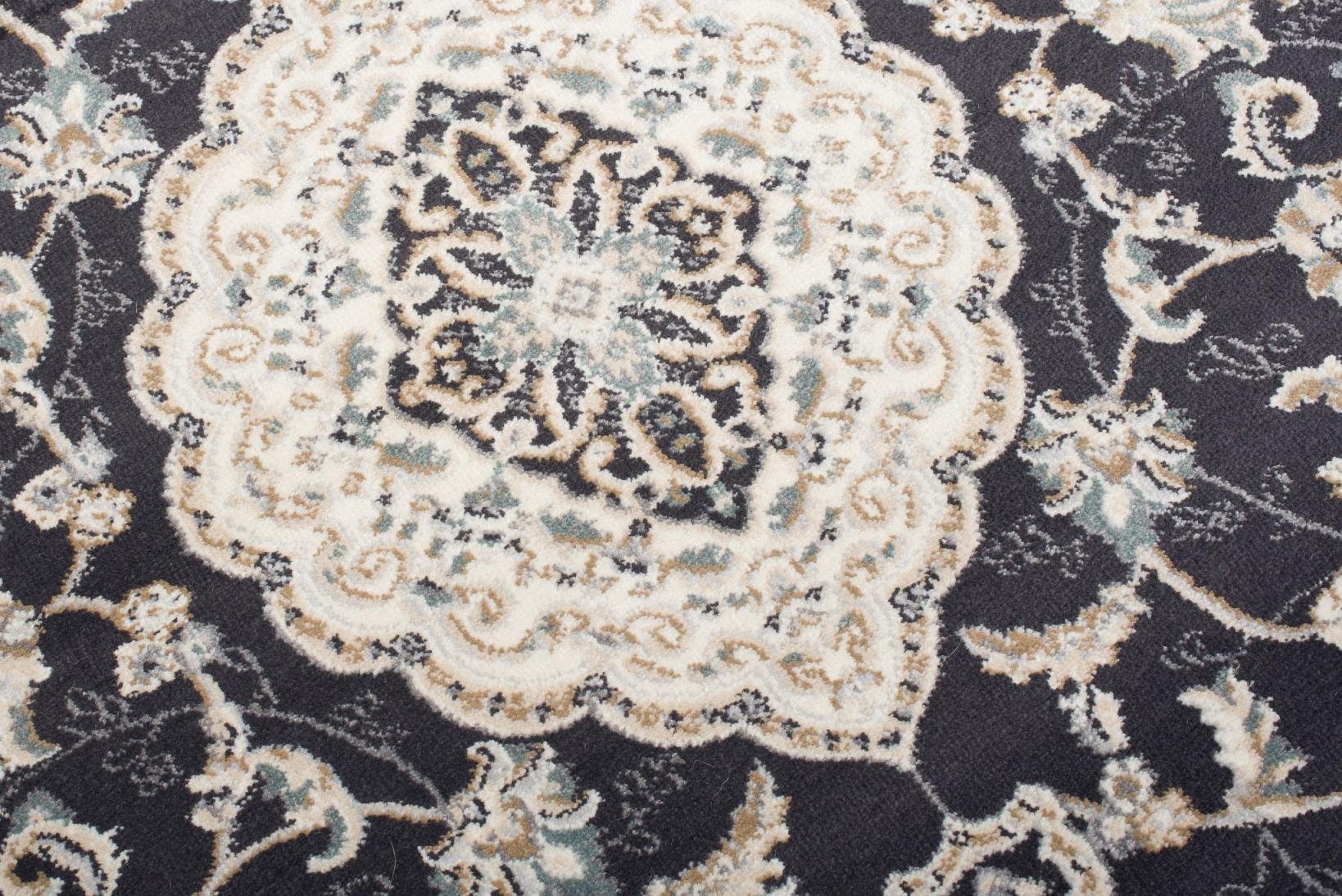 Orientteppich Oriente Teppich Fußbodenheizung, Pflegeleicht, 250 cm, 350 für Wohnzimmerteppich x Schwarz, Teppich Geeignet Beige Mazovia, - Orient Traditioneller