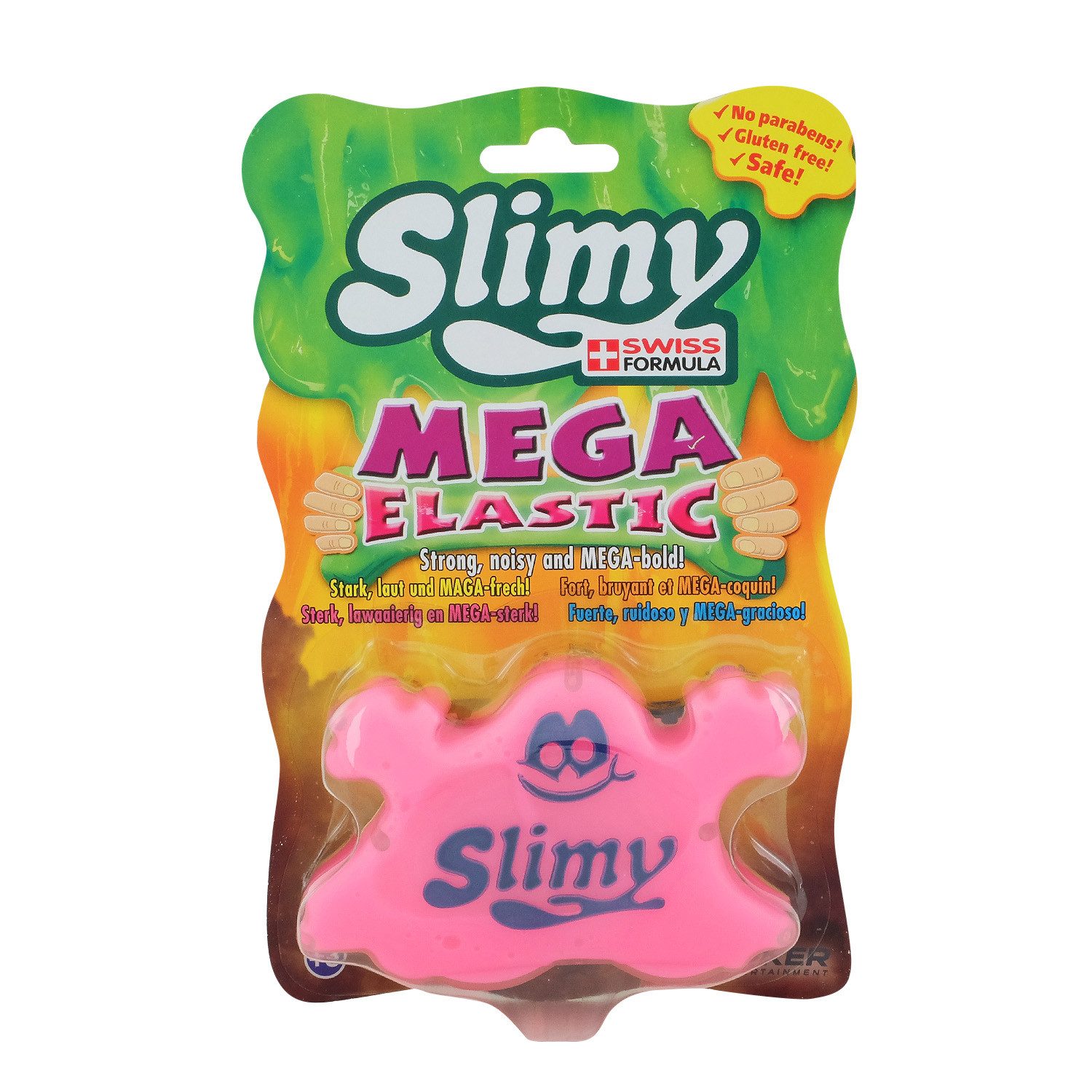 Slimy® Knete Mega Elastic 150g (1-tlg), lustige Dose mit Gürtel-Clip