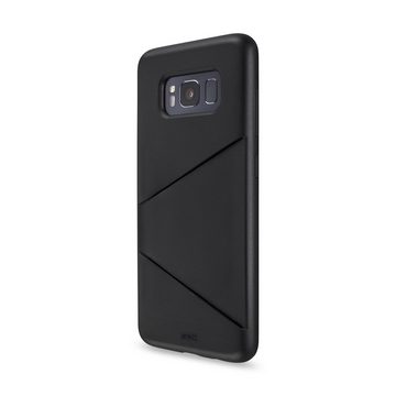 Artwizz Smartphone-Hülle Artwizz TPU Card Case - Artwizz TPU Card Case - Ultra dünne, elastische Schutzhülle mit Kartenfach auf der Rückseite für Galaxy S8, Schwarz