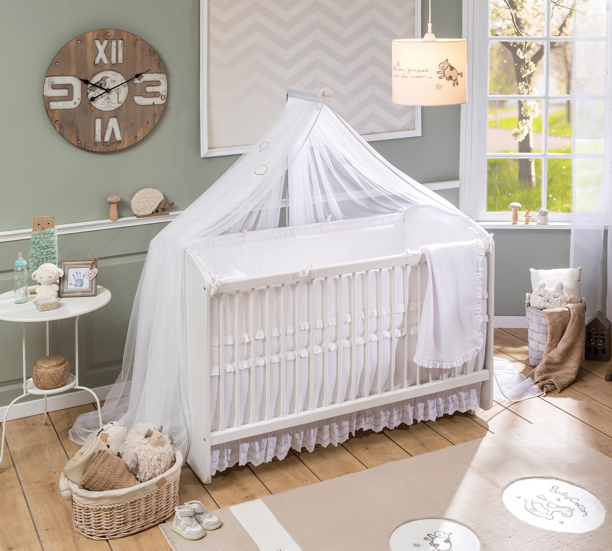 Möbel-Zeit Babybett SWINGING Babybett, 70x130 cm, mit Schaukelfunktion