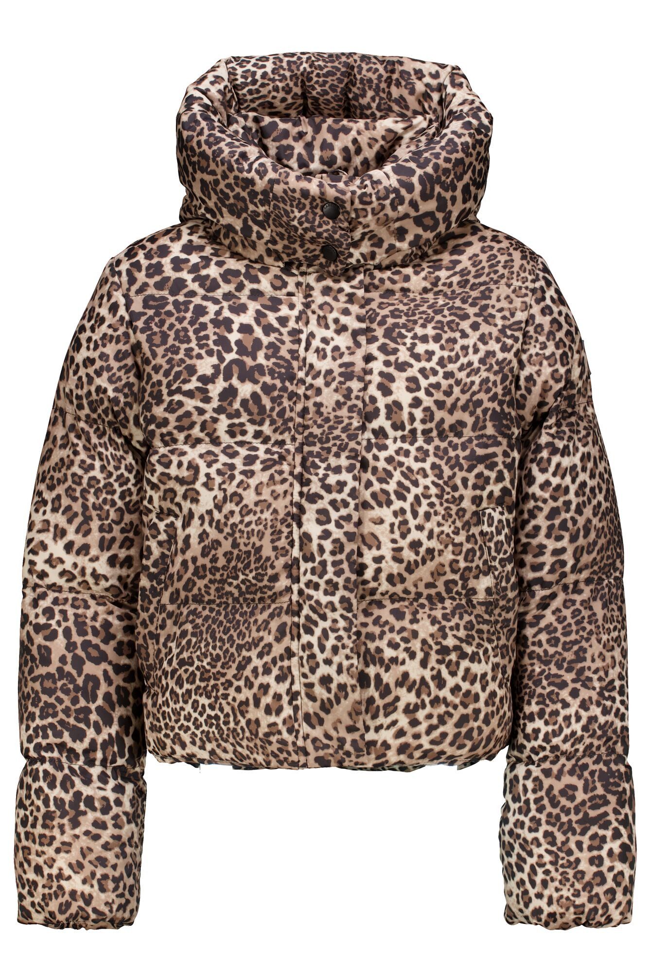 Garcia Steppjacke kurze Form, Leo-Print