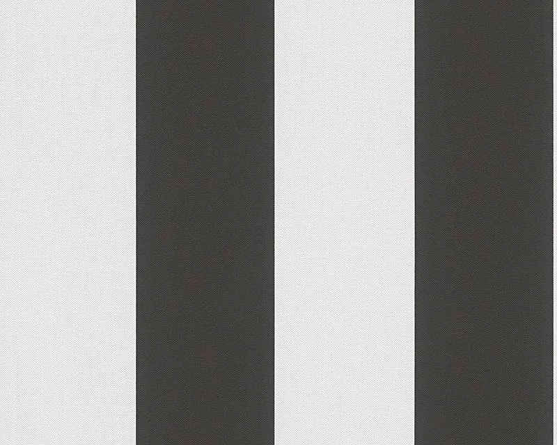 living walls Vliestapete »Black & White«, Streifen, gestreift, Modern Tapete Streifen Schwarz Weiß