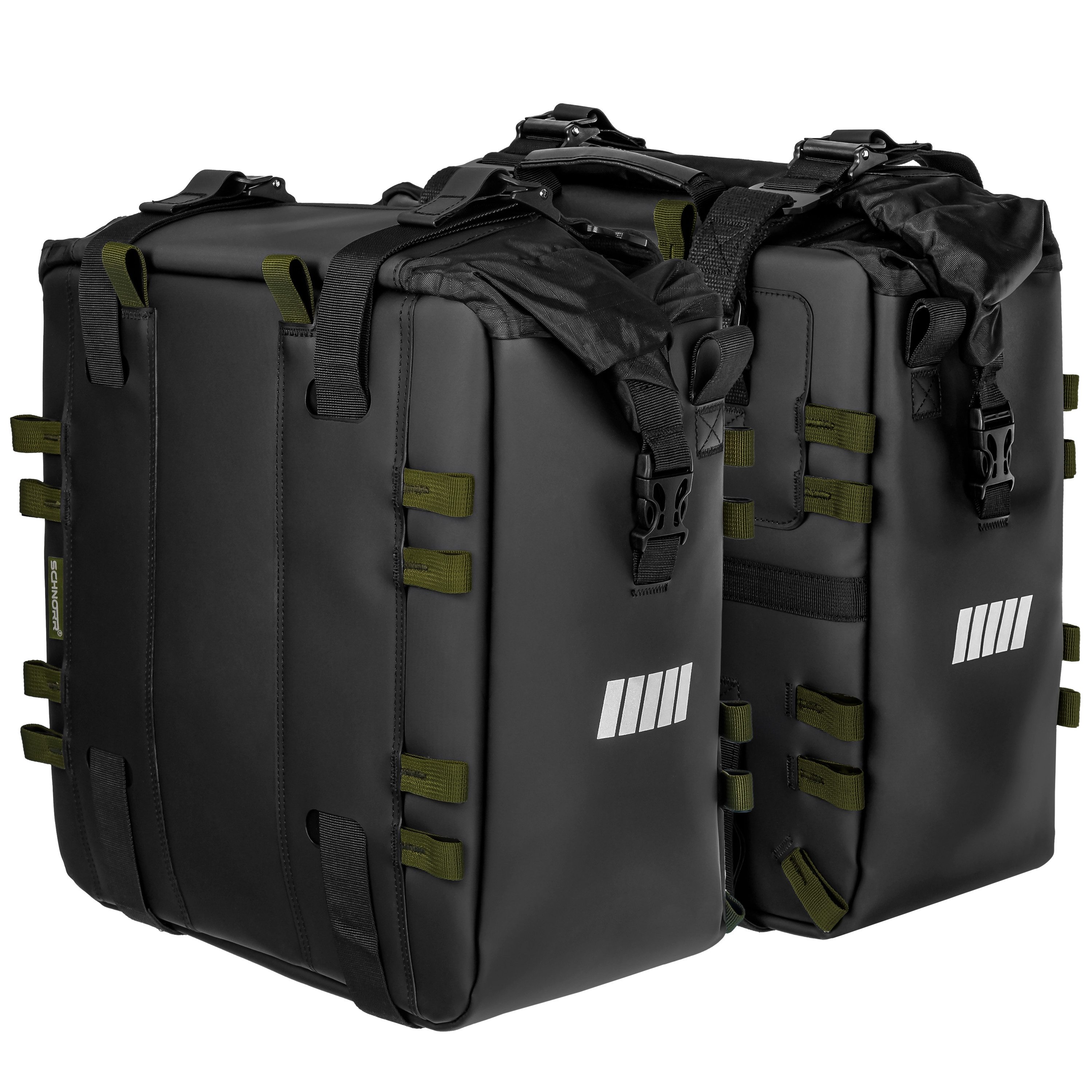 Gepäckträgertasche Motorrad Seitentaschen Set (2×32M), wasserdicht, SCHNORR SC-32 für BMW