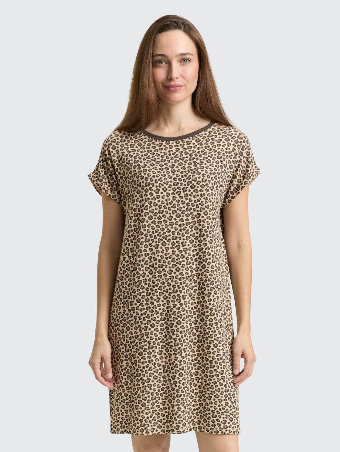 TOM TAILOR Pyjamaoberteil Bodywear (im Einserpack) Nachthemd mit Leomuster