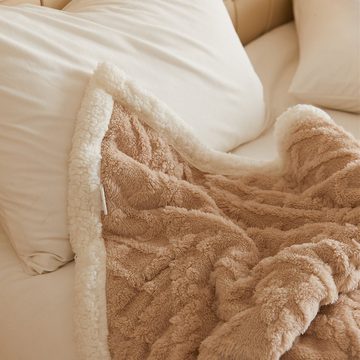 Wohndecke Kuscheldecke Überwurfdecke Decke Sofa Sofaüberwurf Sofadecke Couch, OKWISH, Winter Couchdecke Flauschig Fleecedecke Blanket Warm Dicke und Weich