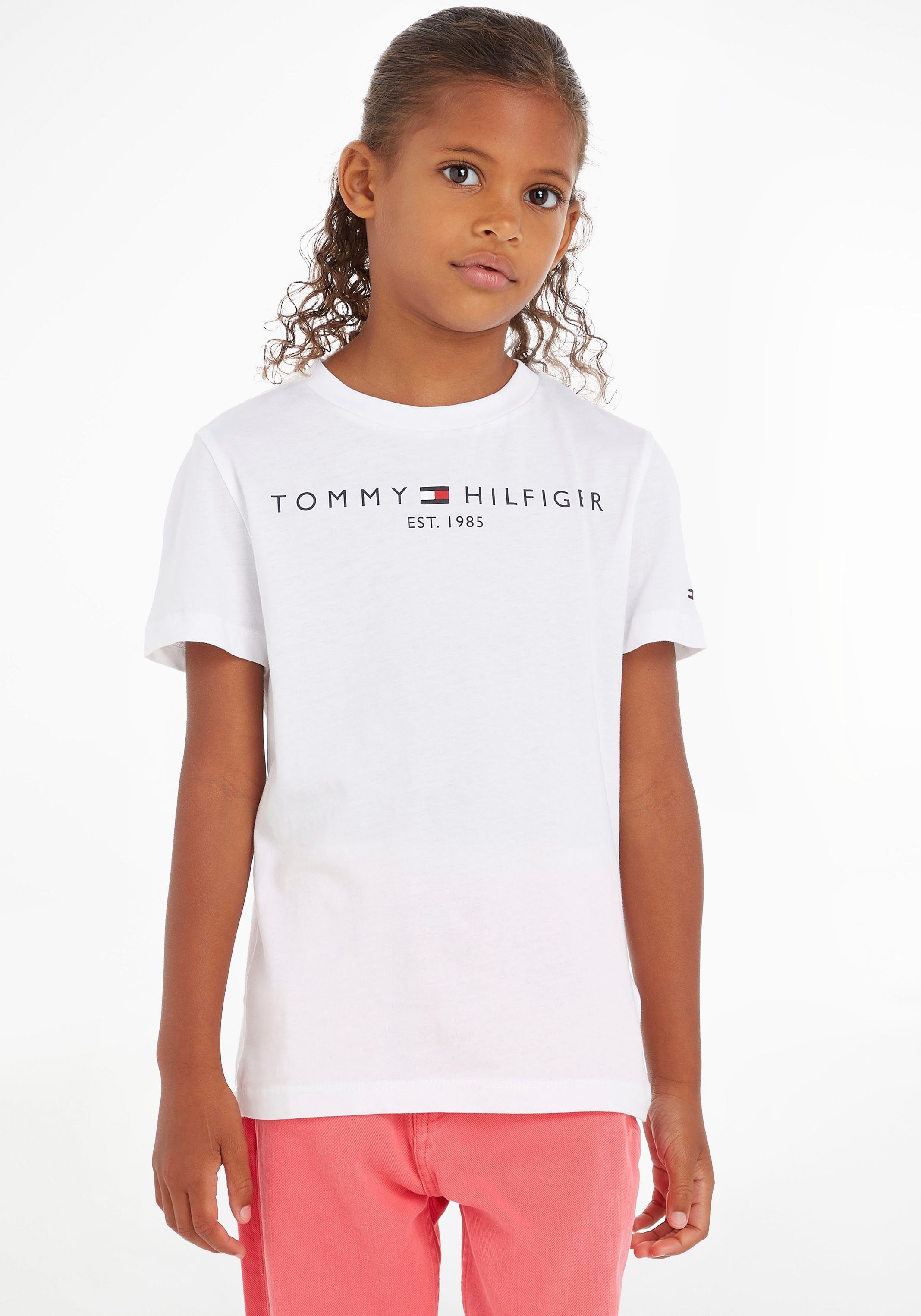 Tommy Hilfiger T-Shirt ESSENTIAL TEE Kinder Kids Junior MiniMe,für Jungen und Mädchen | T-Shirts