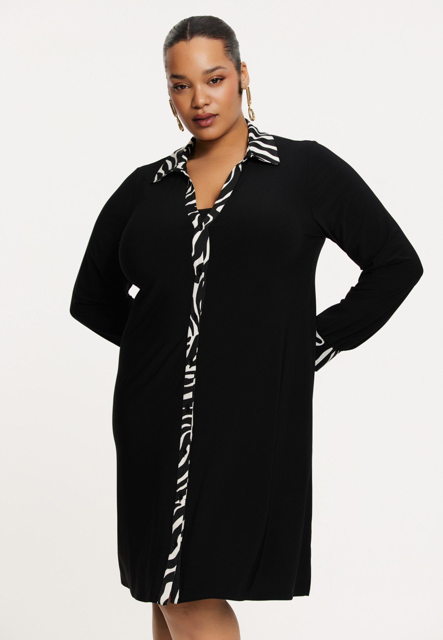 YOEK A-Linien-Kleid Damen Kleid Lockere Passform günstig online kaufen