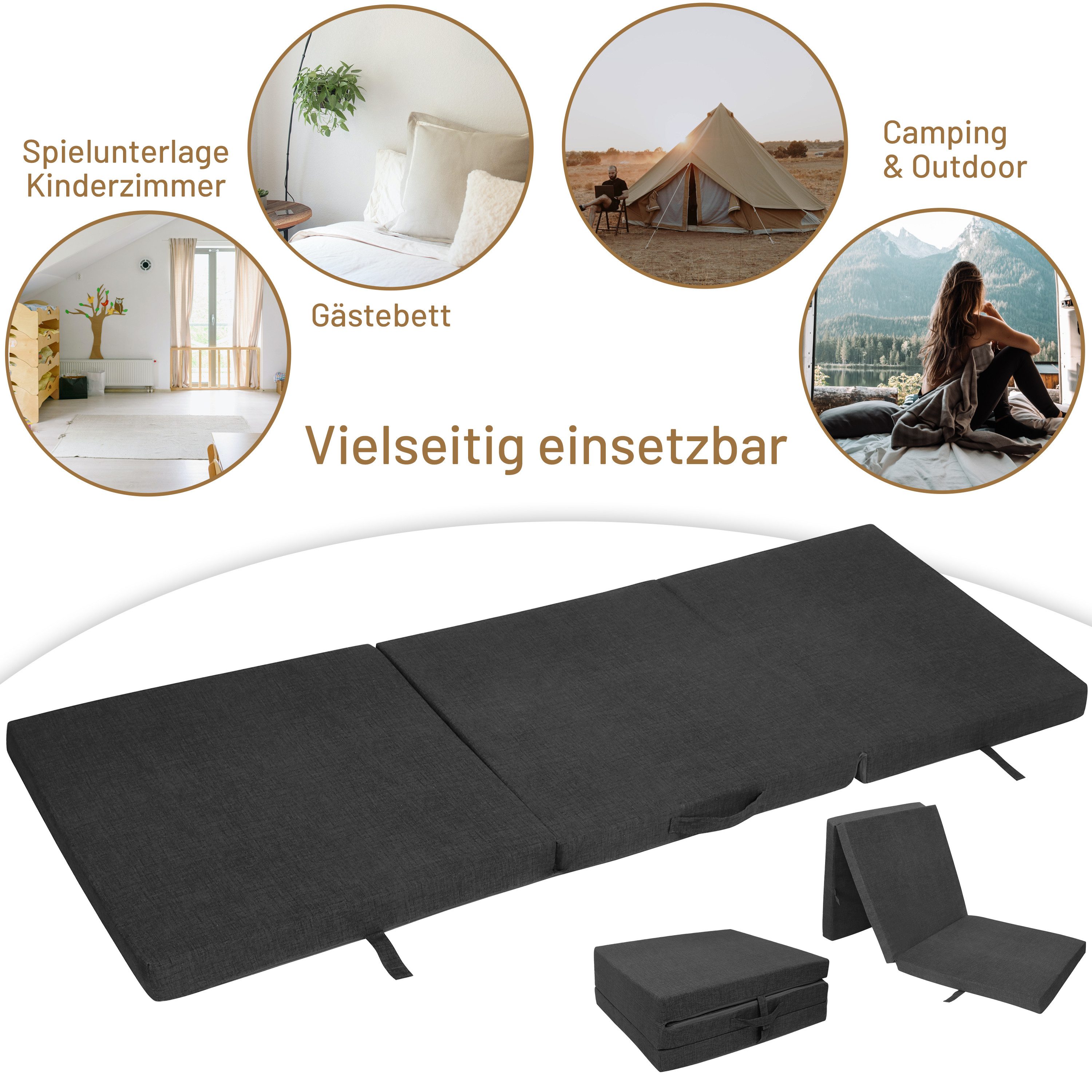 Klappmatratze Faltmatratze, RelaxXL, 7 cm hoch, günstig online kaufen