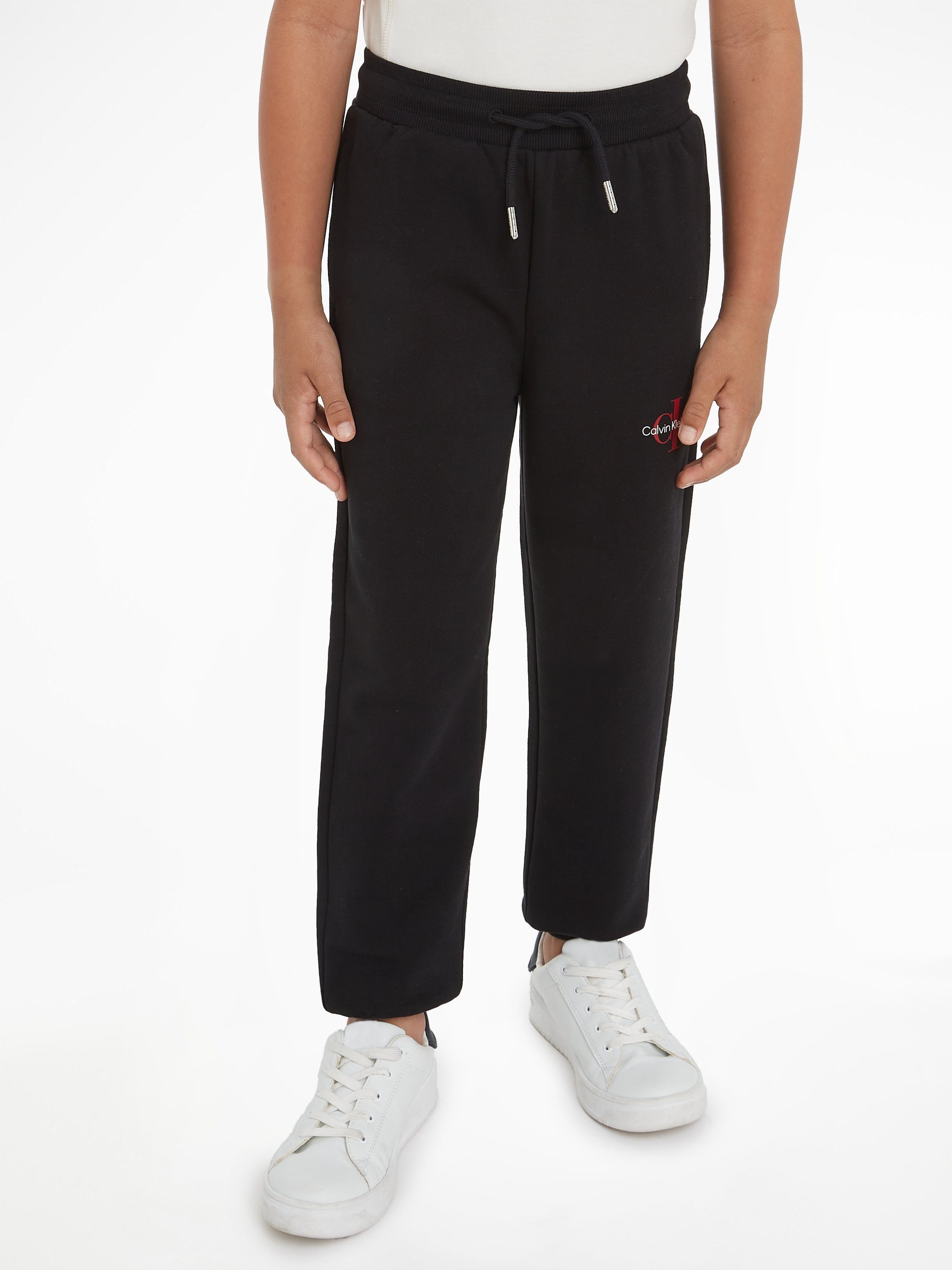 Calvin Klein Jeans Sweathose MONOGRAM LOGO SWEATPANTS mit Logodruck Black / Colored Logo | Jogginghosen