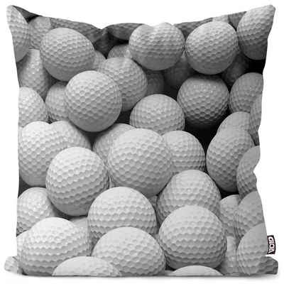Kissenbezug, VOID (1 Stück), Sofa-Kissen Golfbälle Golf Sport Golfspieler Caddy Golfwagen spielen lernen Ball Driving Ranch Golfrasen Club Golfschläger Hobby Verein