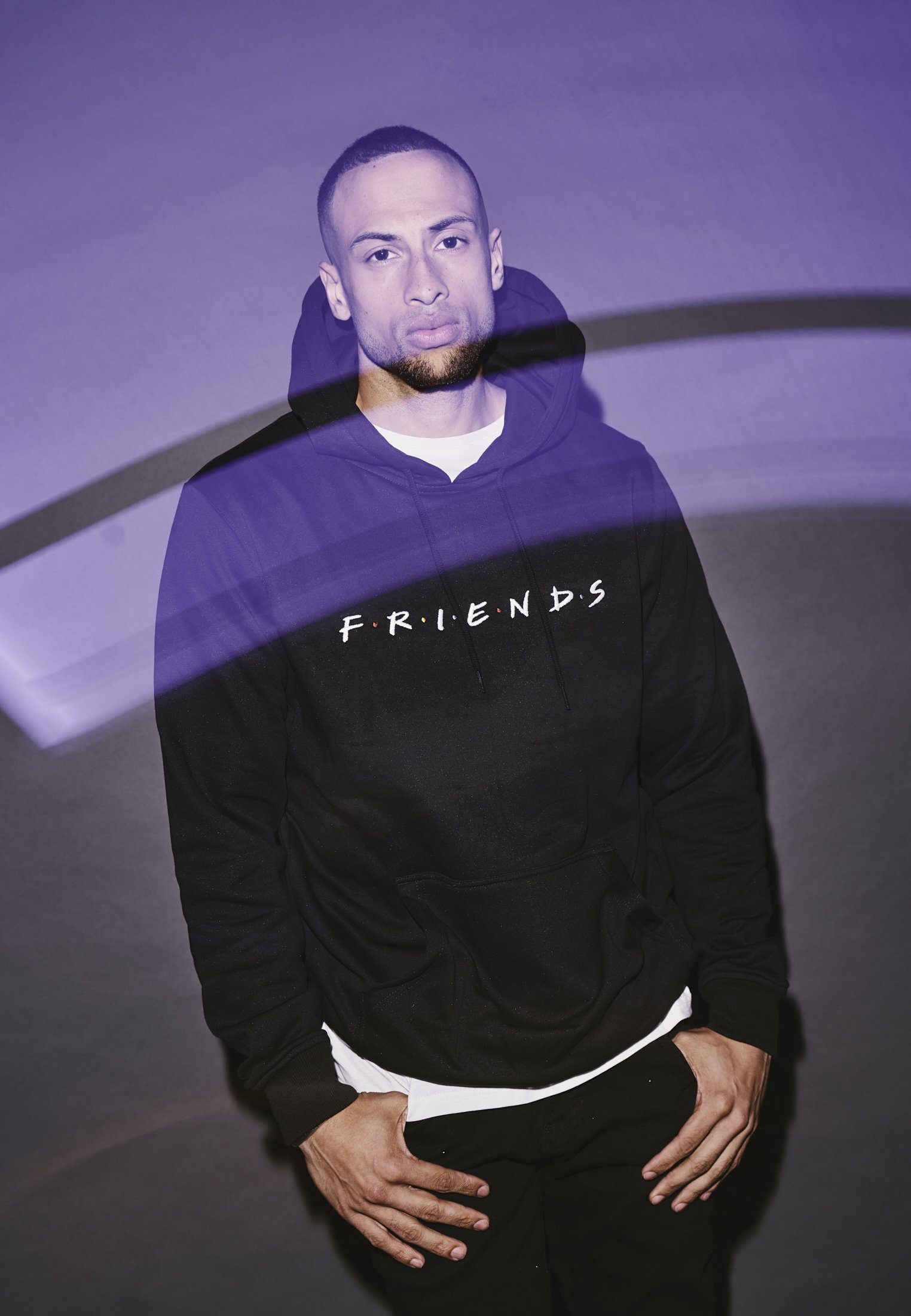 Merchcode Sweater Herren Hoody EMB Friends (1-tlg) Logo